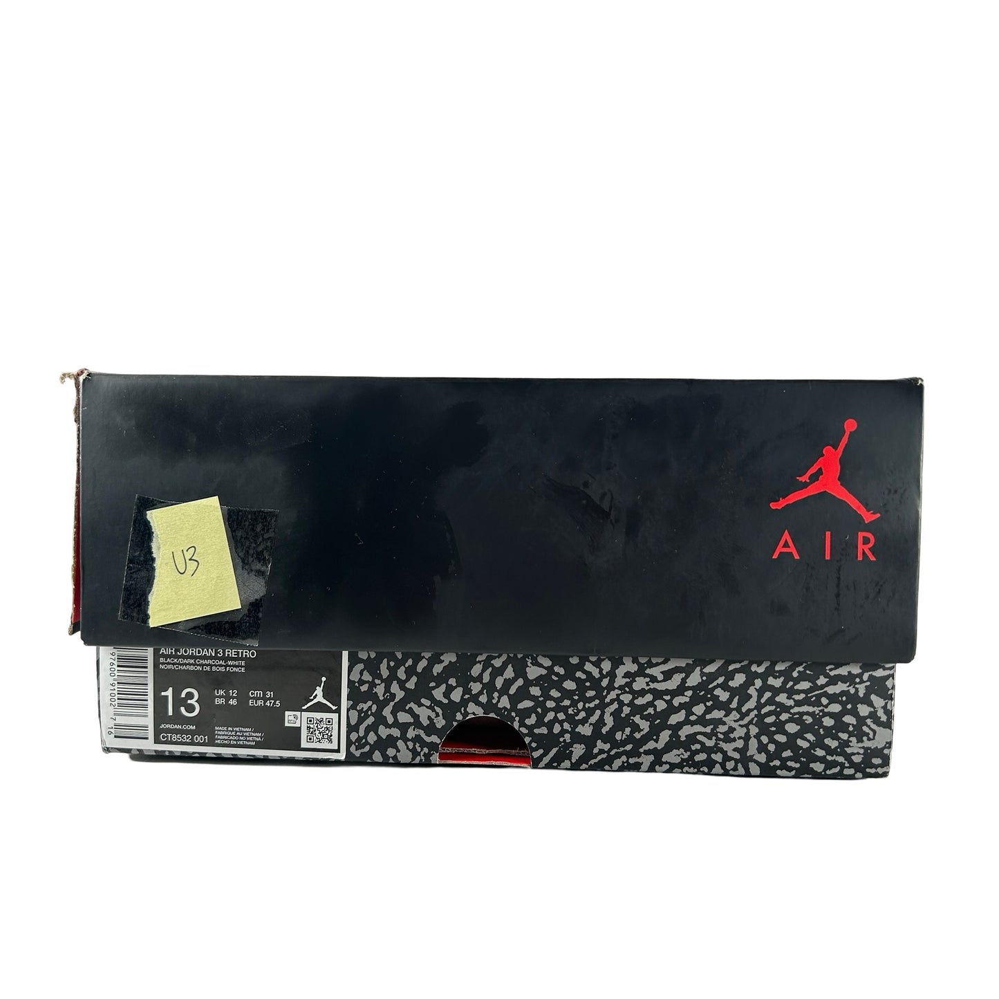 CT8532 001 Jordan 3 Retro Black Cat (2025) [USED] - 13 M (Used3)