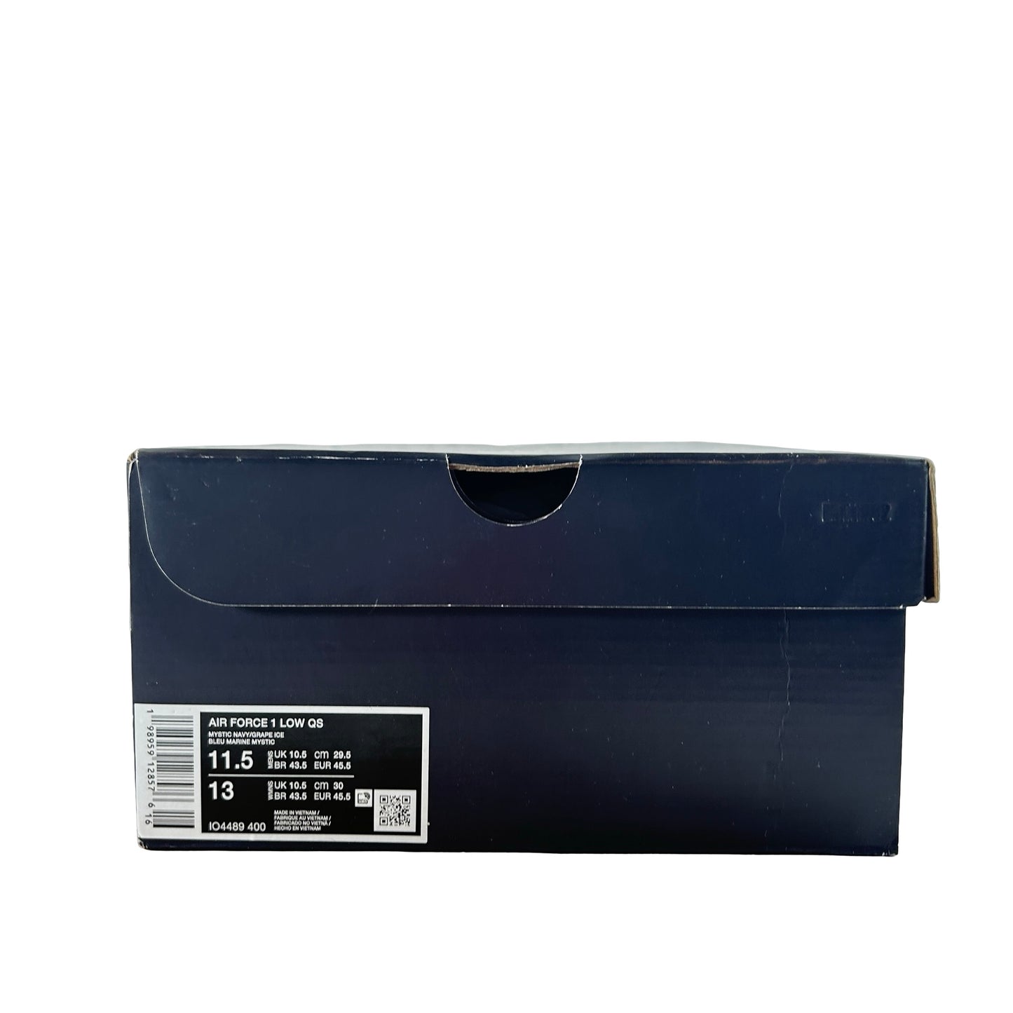 IO4489 400 Nike Air Force 1 Low Patent Leather Mystic Navy Grape Ice [USED] - 11.5 M (Used)