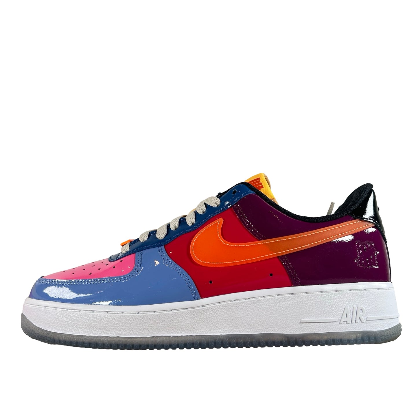 DV5255 400 Nike Air Force 1 Low SP Undefeated Multi-Patent Total Orange [USED] - 9 M (Used) (No Sleeve)