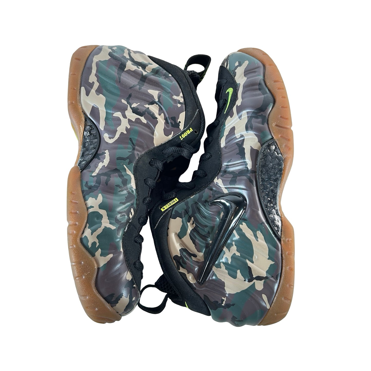 587547 300 Nike Air Foamposite Pro Army Camo [USED] - 7.5 M (Used) (Replace Box)