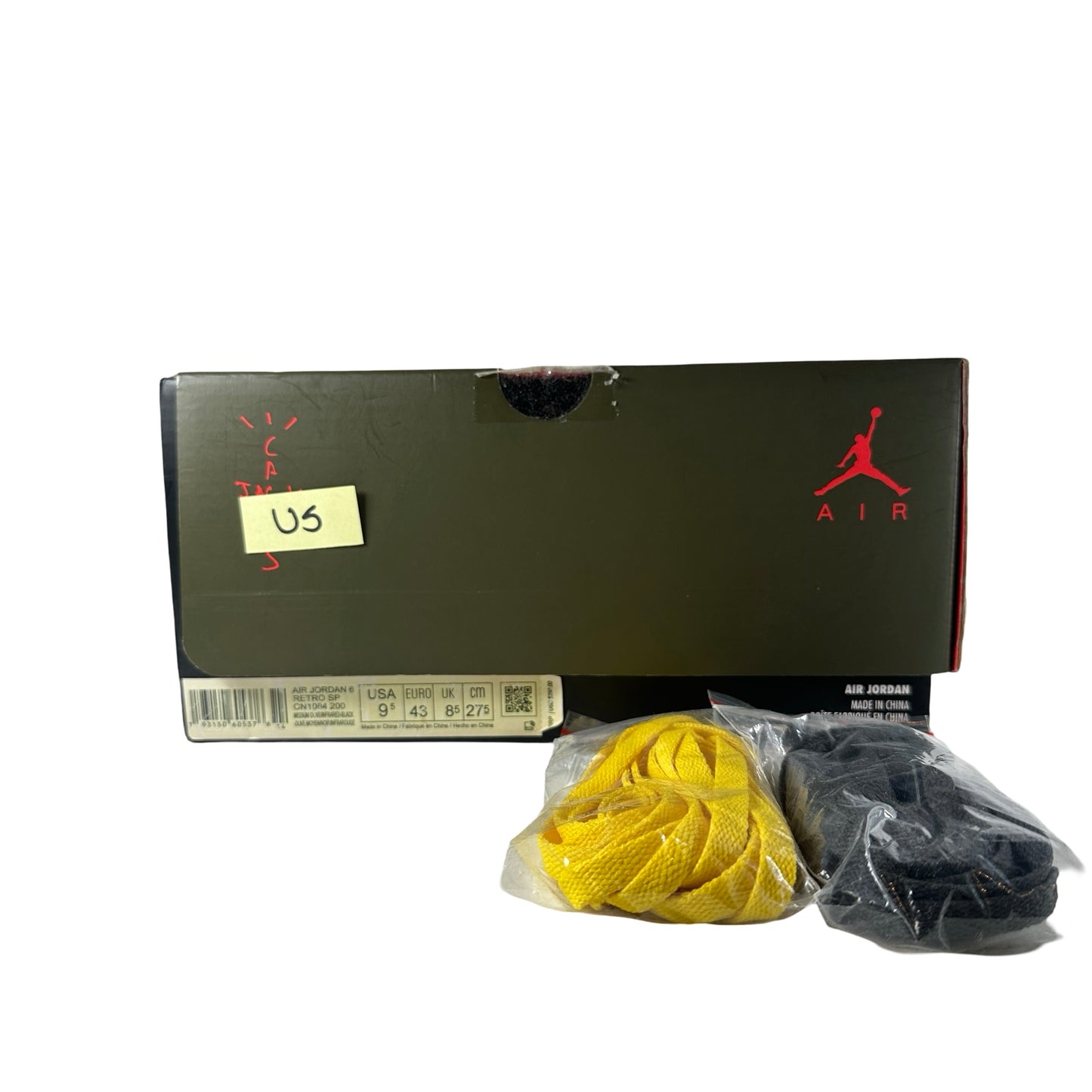 CN1084 200 Jordan 6 Retro Travis Scott [USED] - 9.5 M (Used5)