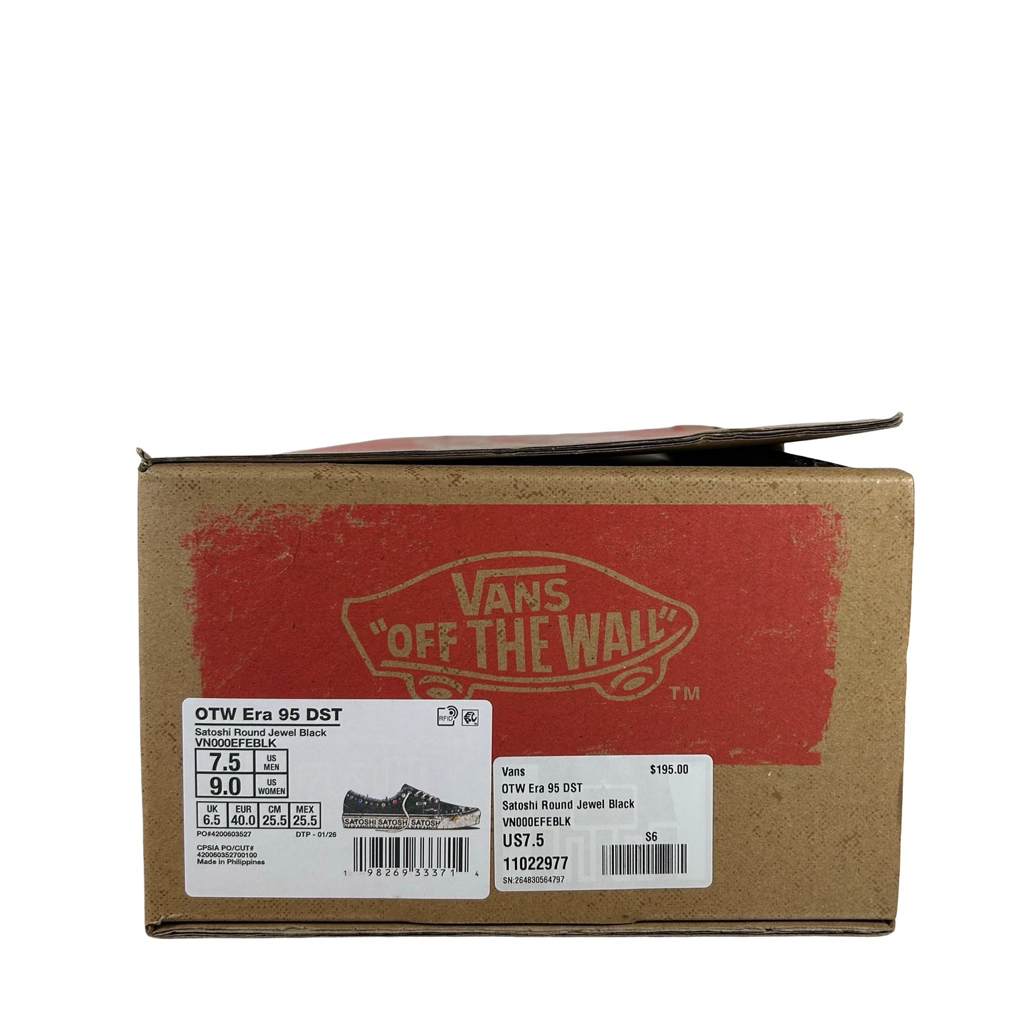 VN000EFEBLK Vans OTW Era 95 Satoshi Nakamoto Round Lucky Charm [USED] - 7.5 M (Used)