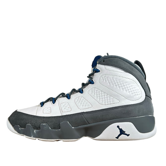 HV4794 100 Jordan 9 Retro Flint Grey French Blue (2026) [USED] - 11.5 M (Used)