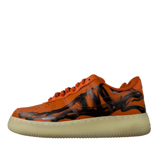 CU8067 800 Nike Air Force 1 Low Orange Skeleton Halloween [USED] - 9 M (Used) (Replace Box)
