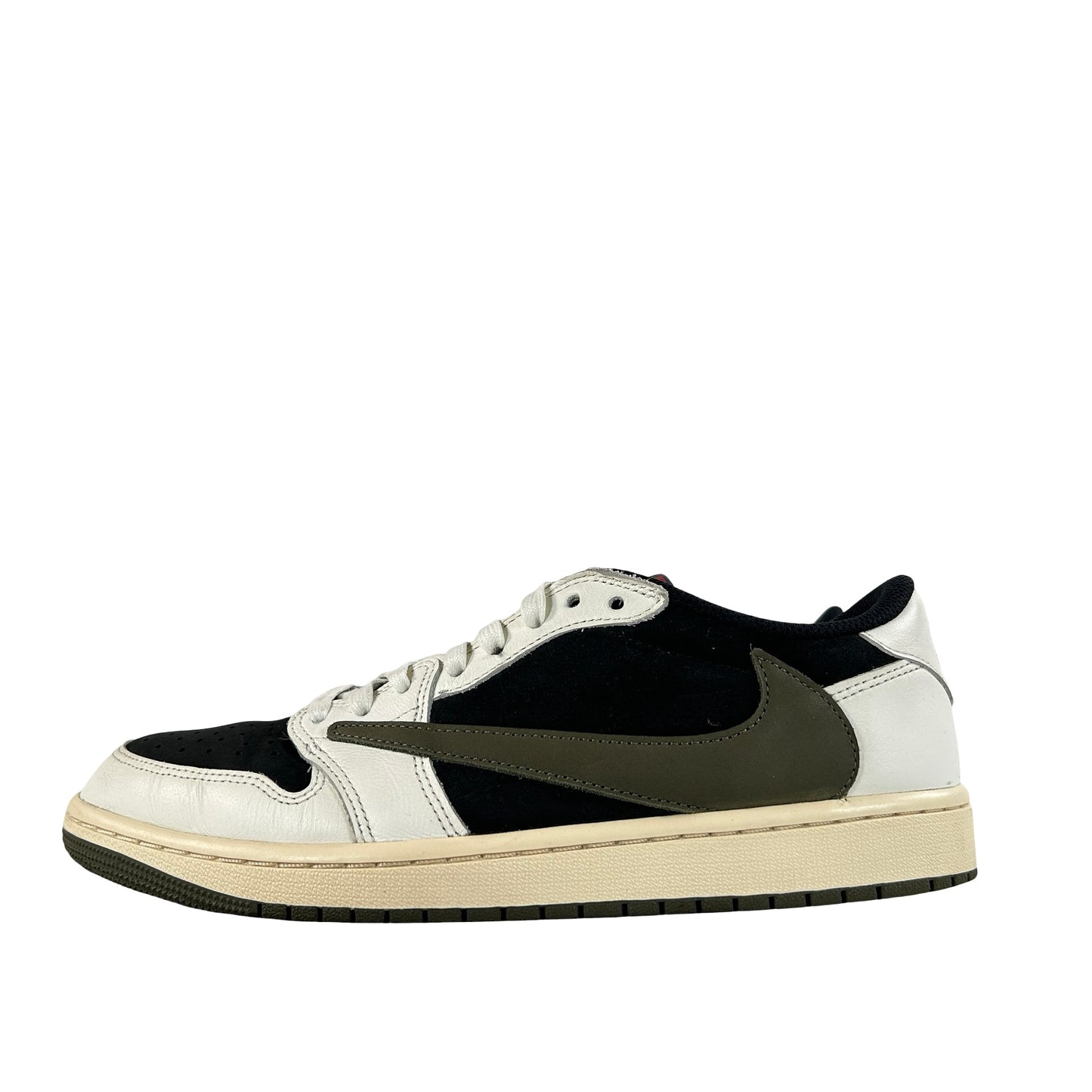 DZ4137 106 Jordan 1 Retro Low OG SP Travis Scott Olive (W) [USED] - 10.5 W (Used) (Replace Box)