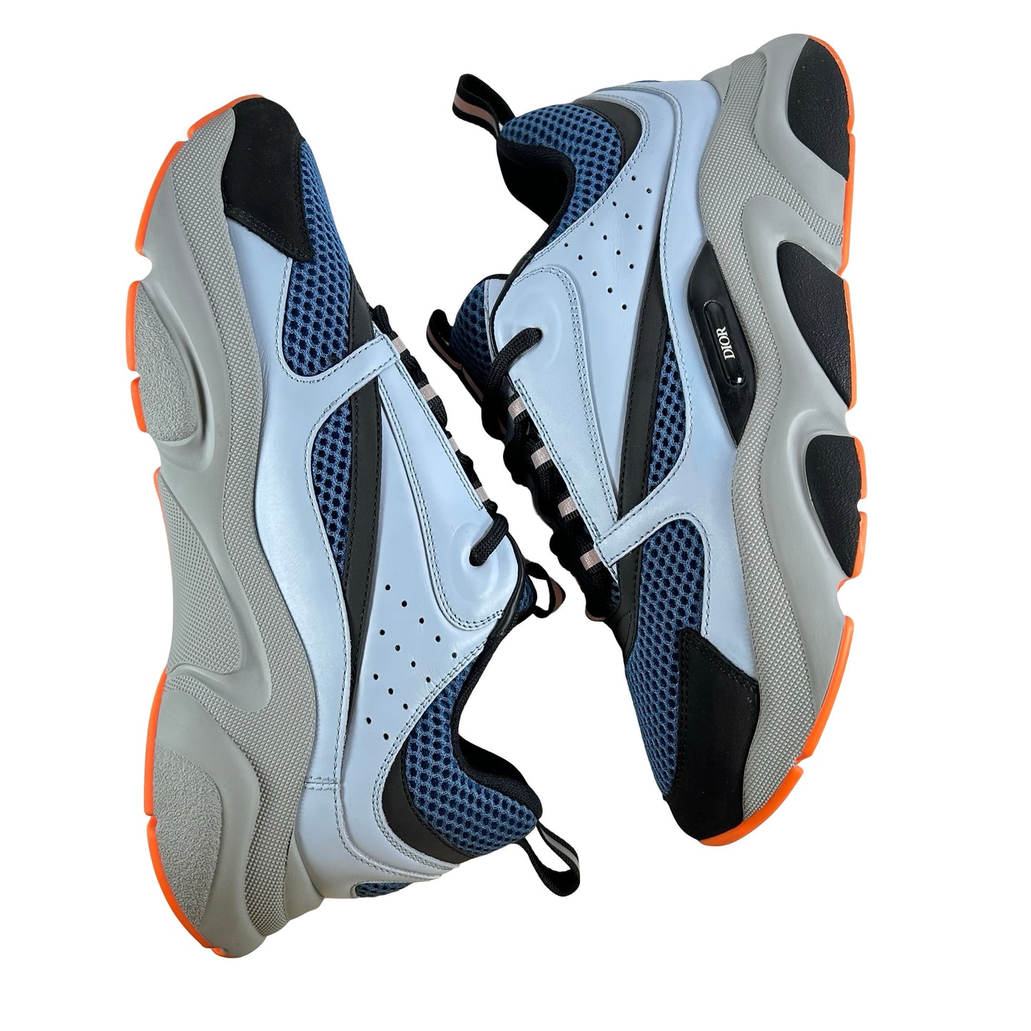 3SN231YRKH568 Dior B22 Blue Technical Mesh Light Blue Grey Orange [USED] - 42 (VNDS)