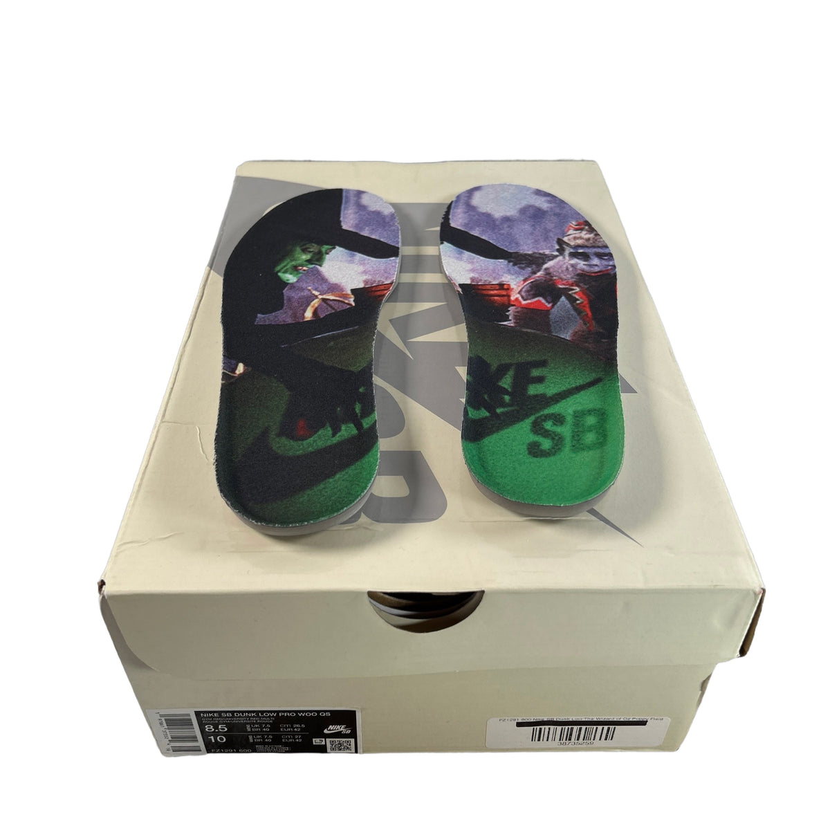 FZ1291 600 Nike SB Dunk Low The Wizard of Oz Poppy Field [USED] - 8.5 M (Used)
