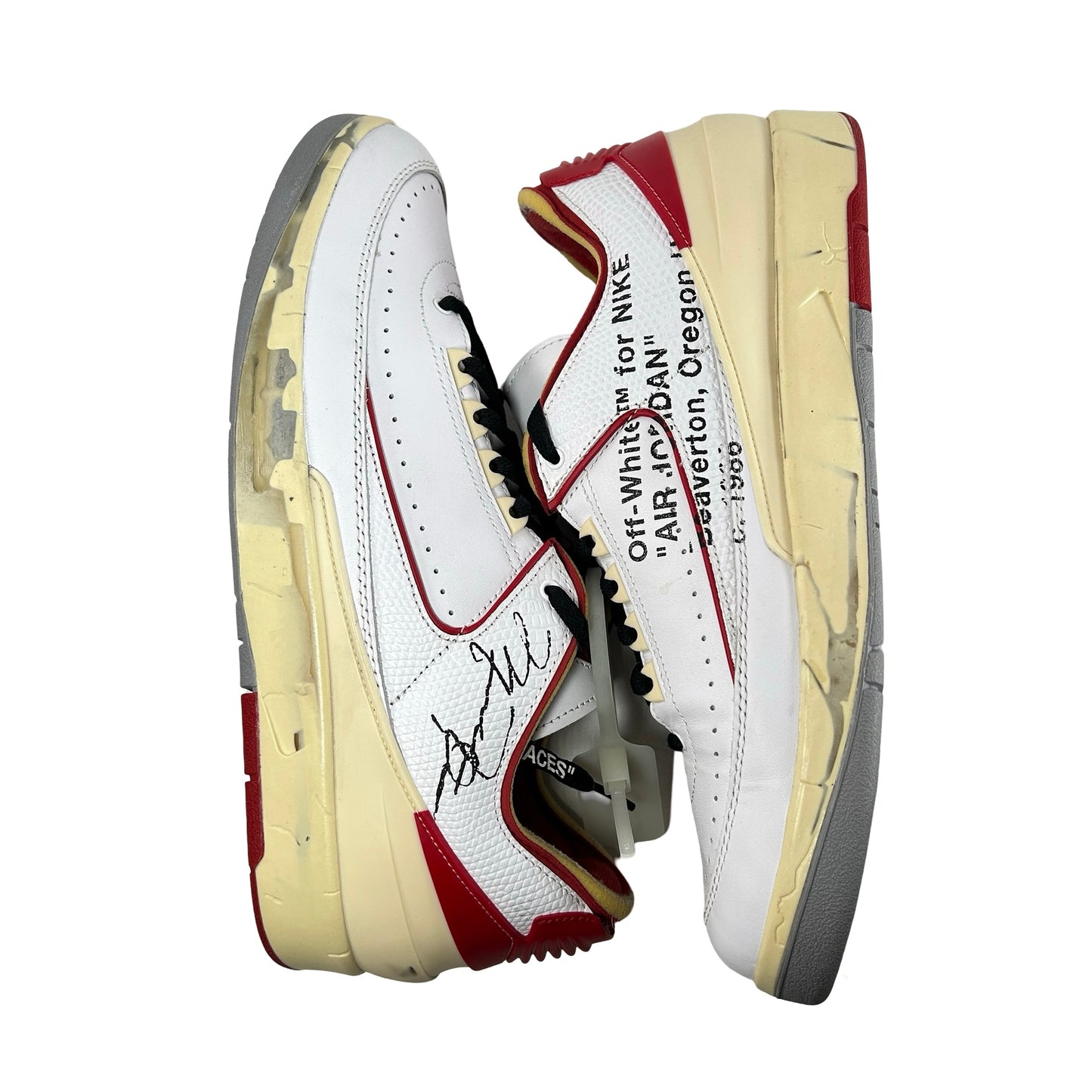DJ4375 106 Jordan 2 Retro Low SP Off-White White Red [USED] - 12 M (Used2)