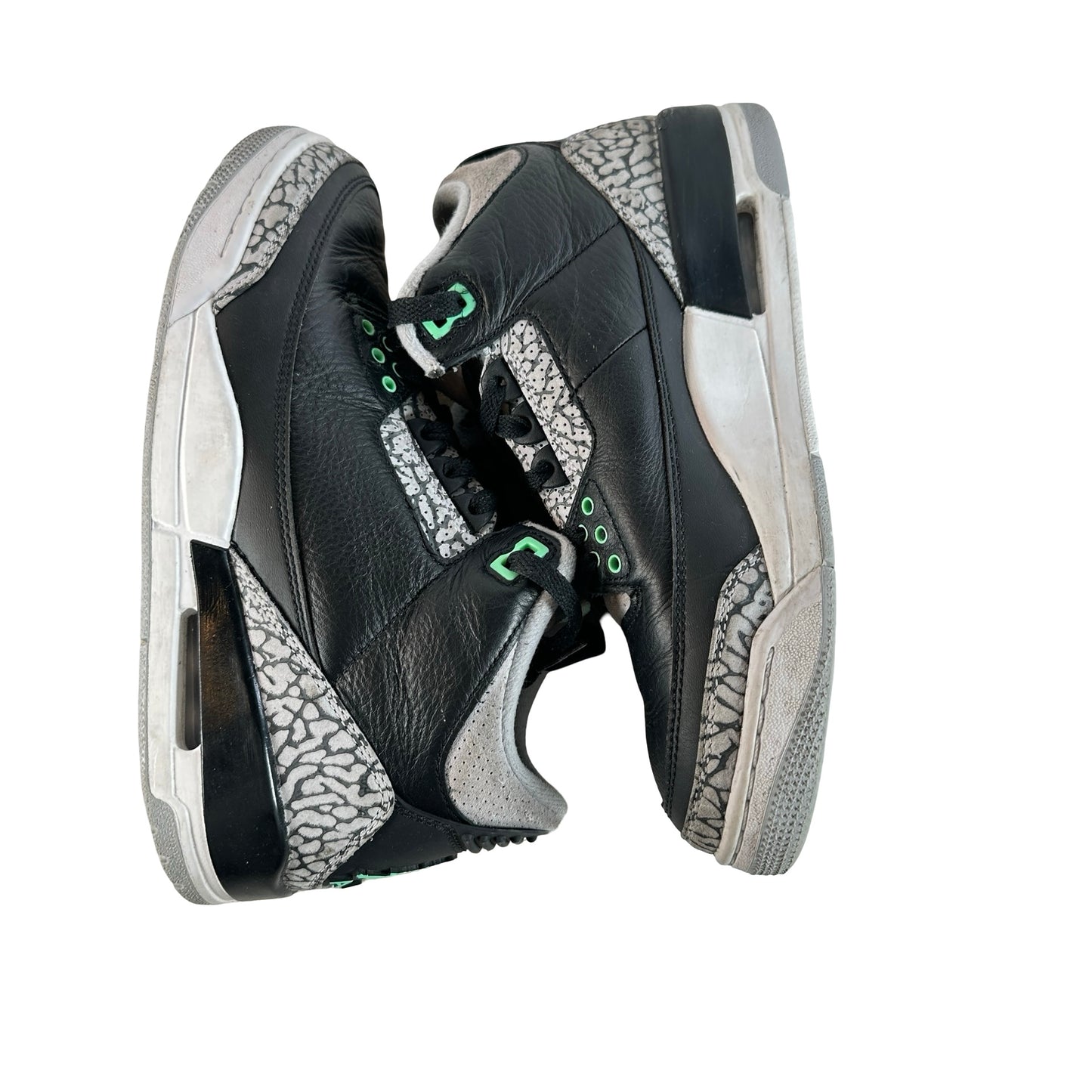 CT8532 031 Jordan 3 Retro Green Glow [USED] - 7 M (Used) (No Box)