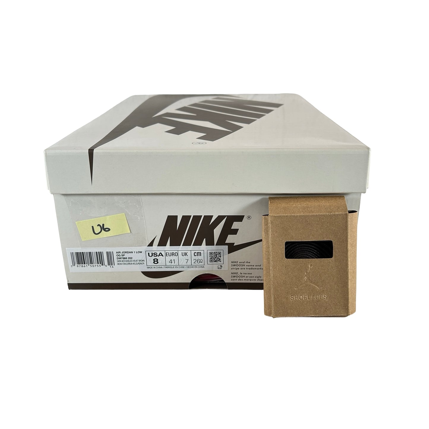 DM7866 202 Jordan 1 Retro Low OG SP Travis Scott Velvet Brown [USED] - 8 M (Used6)
