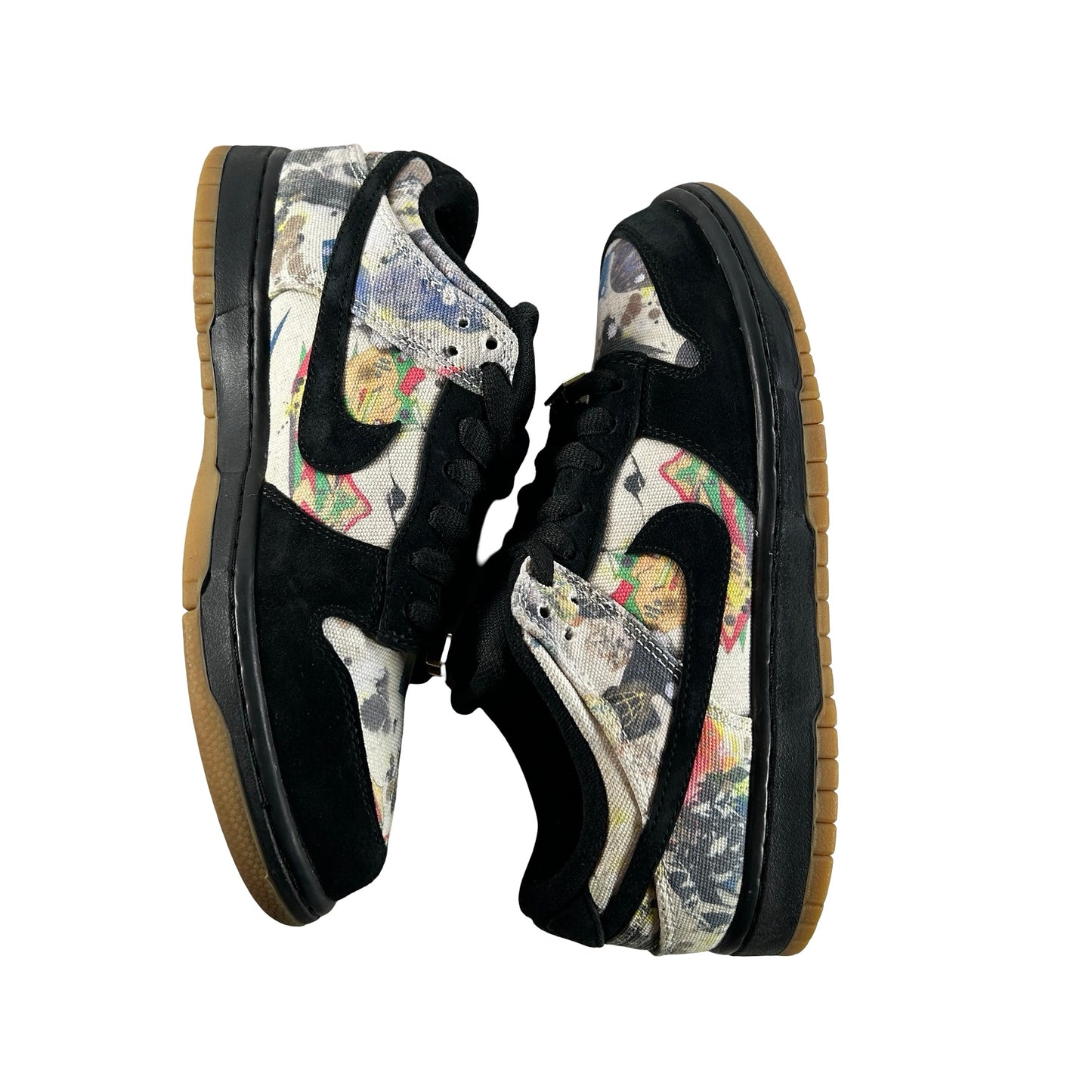 FD8778 001 Nike SB Dunk Low Supreme Rammellzee [USED] - 7 M (Used) (No Box)