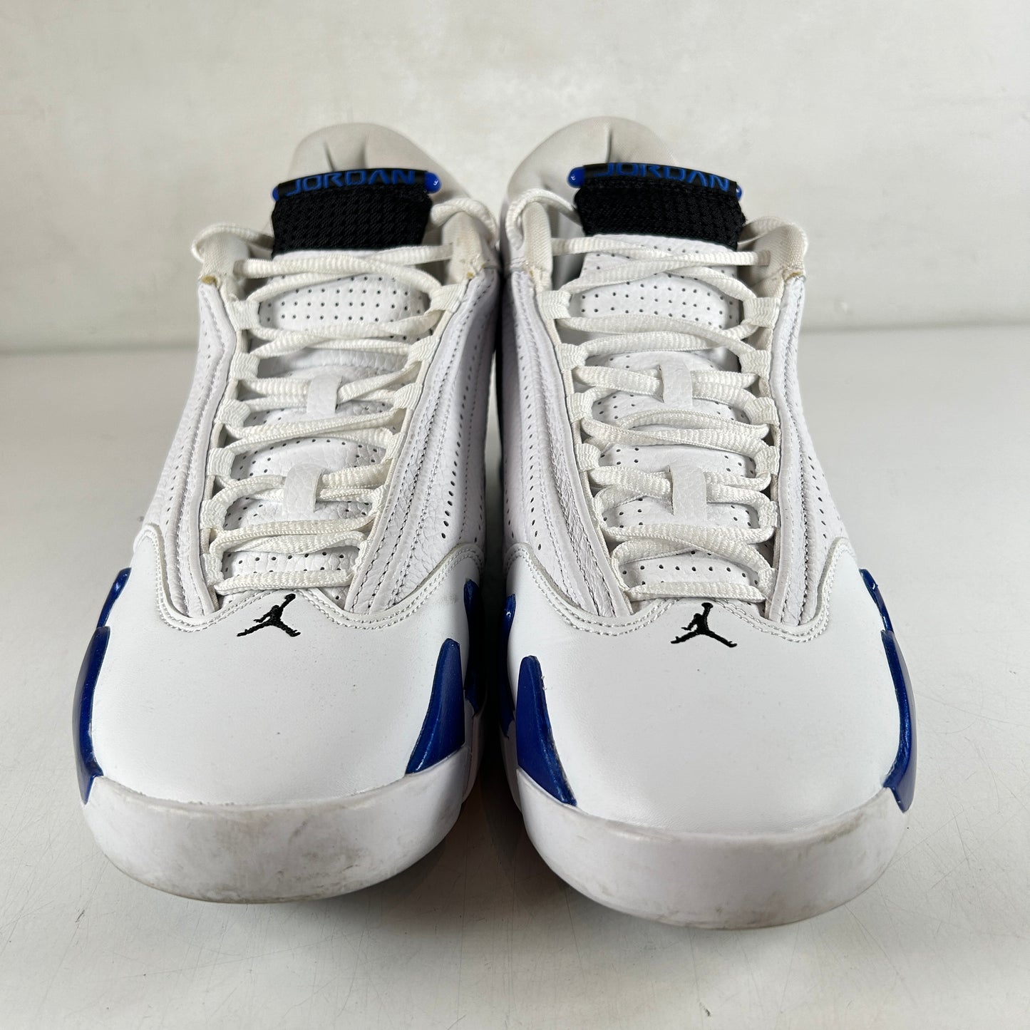 487471 104 Jordan 14 Retro White Hyper Royal [USED] - 10.5 M (Used)