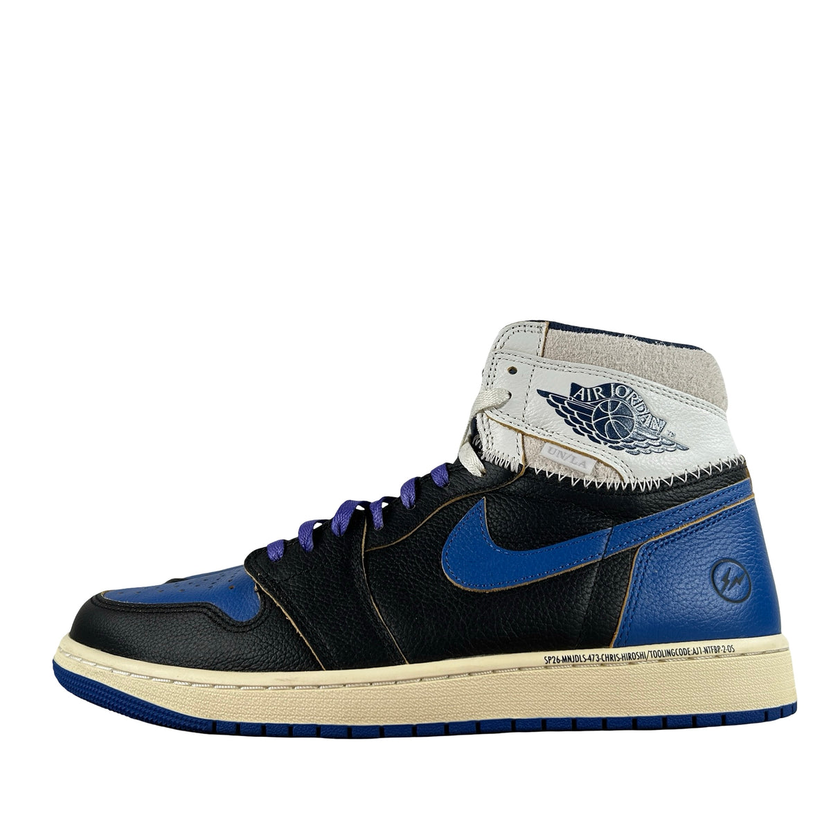 IO7847 001 Jordan 1 Retro High OG SP Fragment x Union LA Sport Royal [USED] - 12 M (Used)