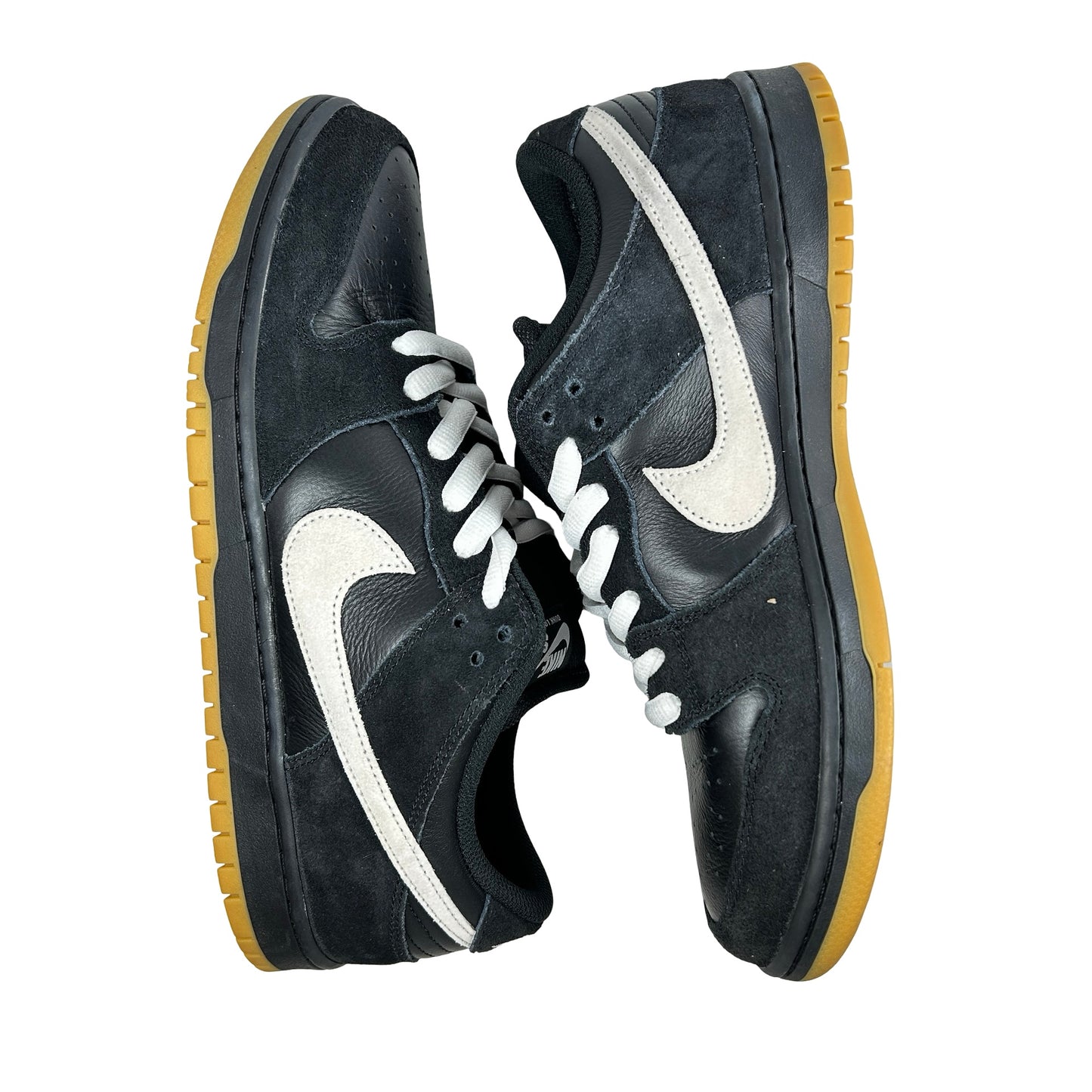 HF3704 003 Nike Dunk Low Pro SB Black White Gum [USED] - 12 M (Used) (No Box)