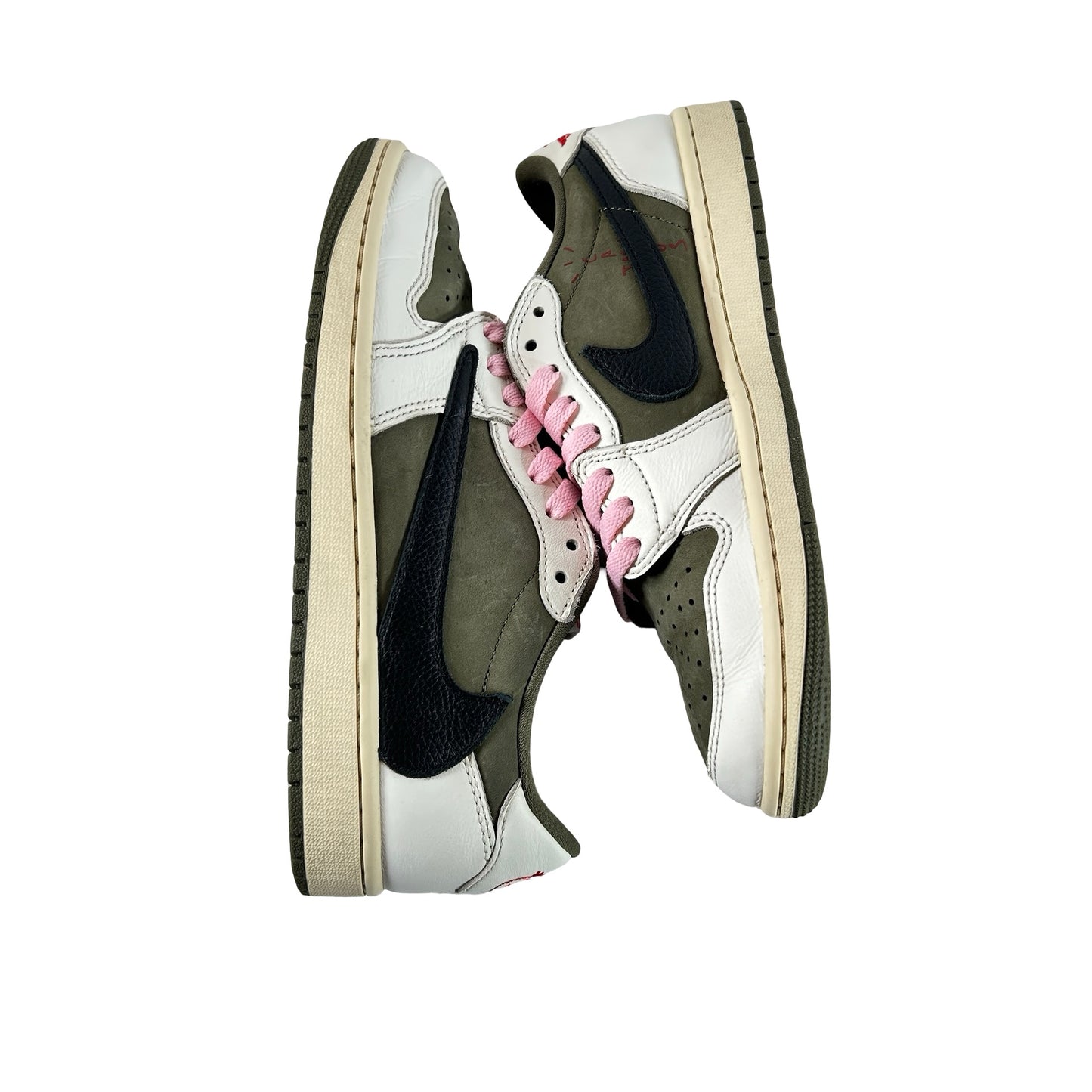 DM7866 200 Jordan 1 Retro Low OG SP Travis Scott Medium Olive [USED] - 7.5 M (Used) (No Box) (Replace Insoles)