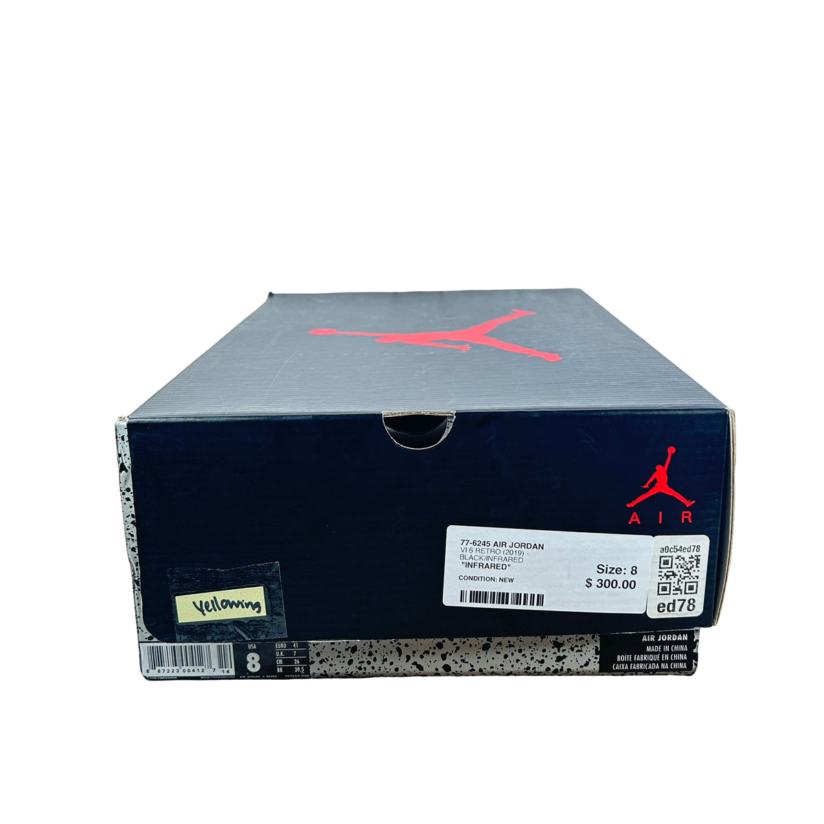 384664 060 Jordan 6 Infrared - 8 M (Yellowing)