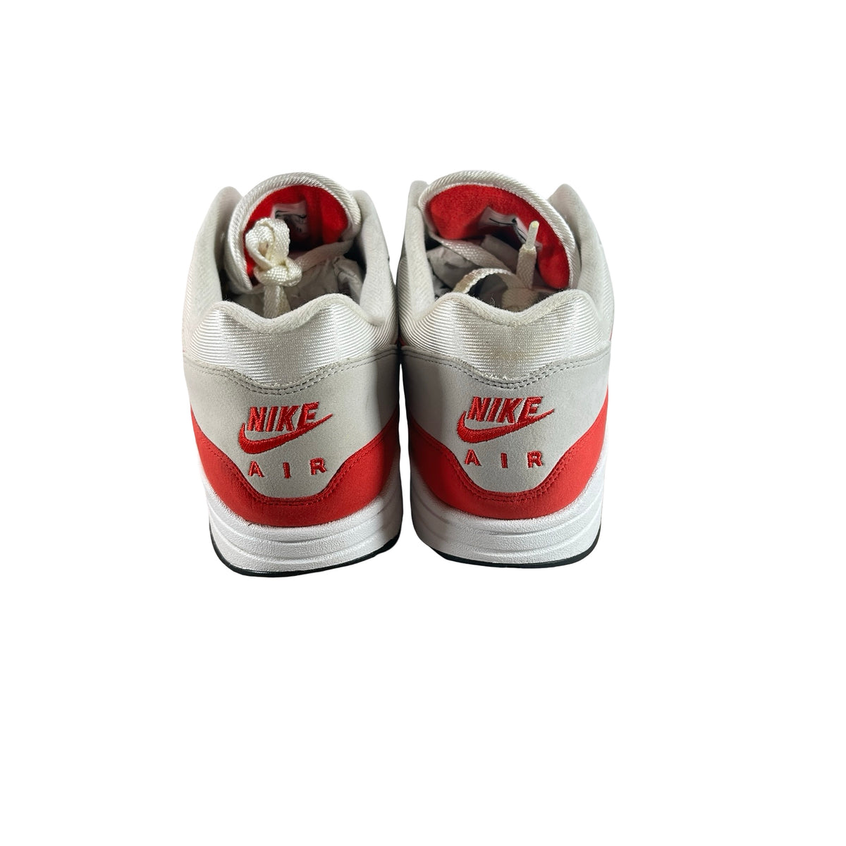 908375 103 Nike Air Max 1 Anniversary Red (2017/2018 Restock Pair) [USED] - 13 M (Used)