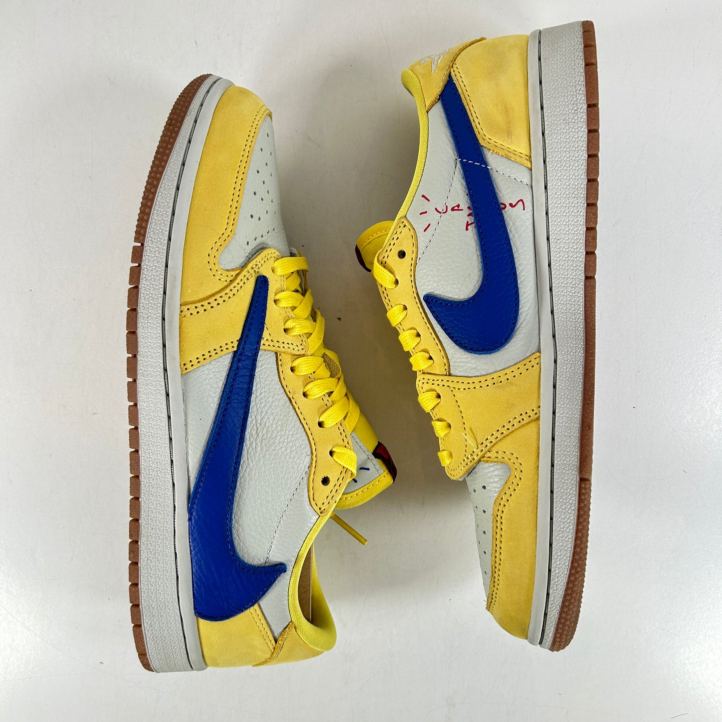 DZ4137 700 Jordan 1 Retro Low OG SP Travis Scott Canary (Women's) [USED] - 9.5 W (Used)