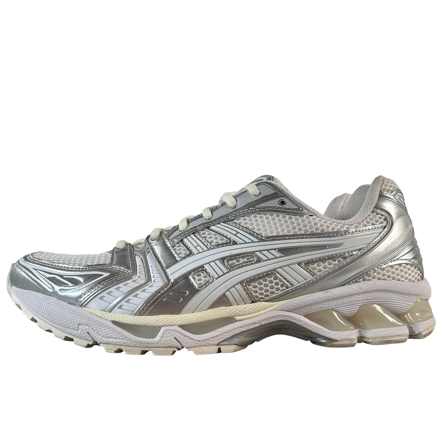 1201A457 100 ASICS Gel-Kayano 14 JJJJound Silver White [USED] - 10.5 M (Used)
