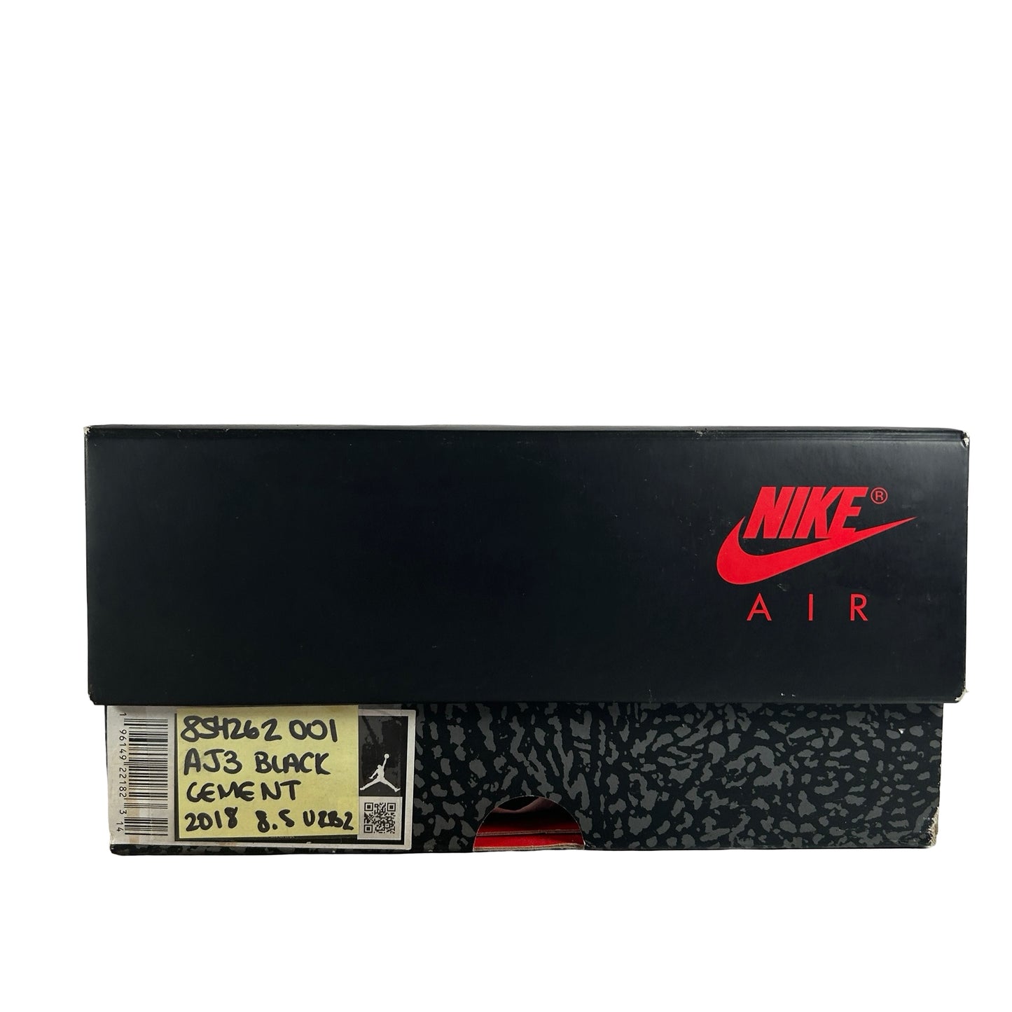 854262 001 Jordan 3 Black Cement 2018 [USED] - 8.5 M (Used2) (Replace Box2)