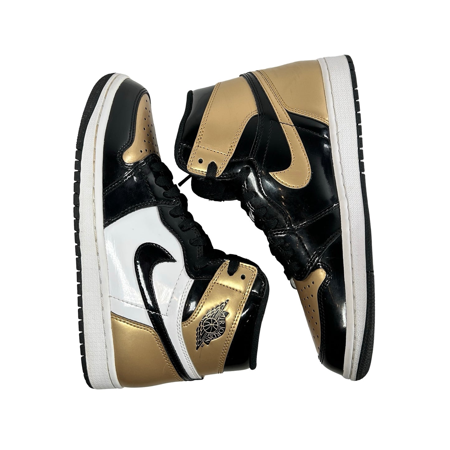 861428 007 Jordan 1 Retro High NRG Patent Gold Toe [USED] - 7.5 M (Used)