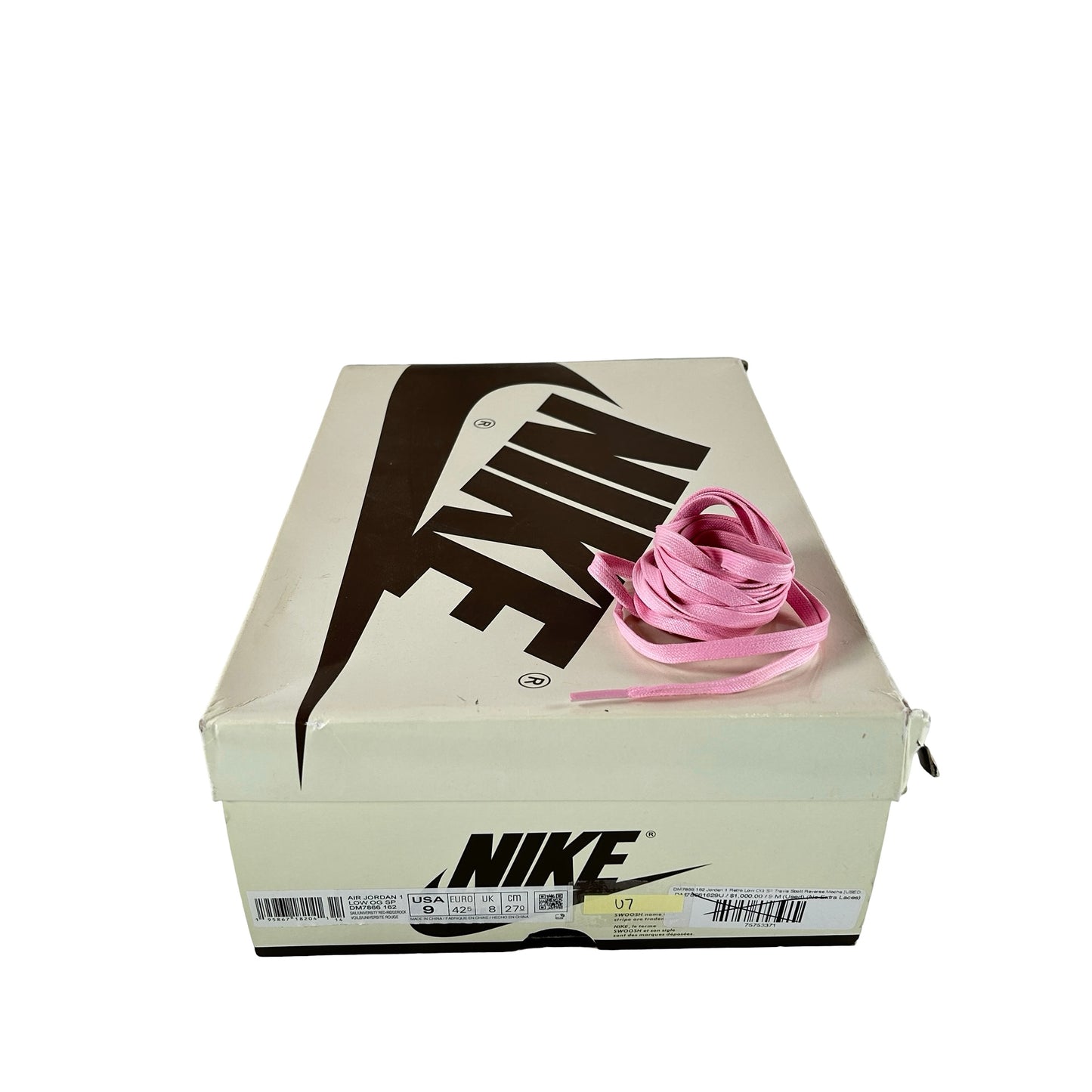 DM7866 162 Jordan 1 Retro Low OG SP Travis Scott Reverse Mocha [USED] - 9 M (Used7)