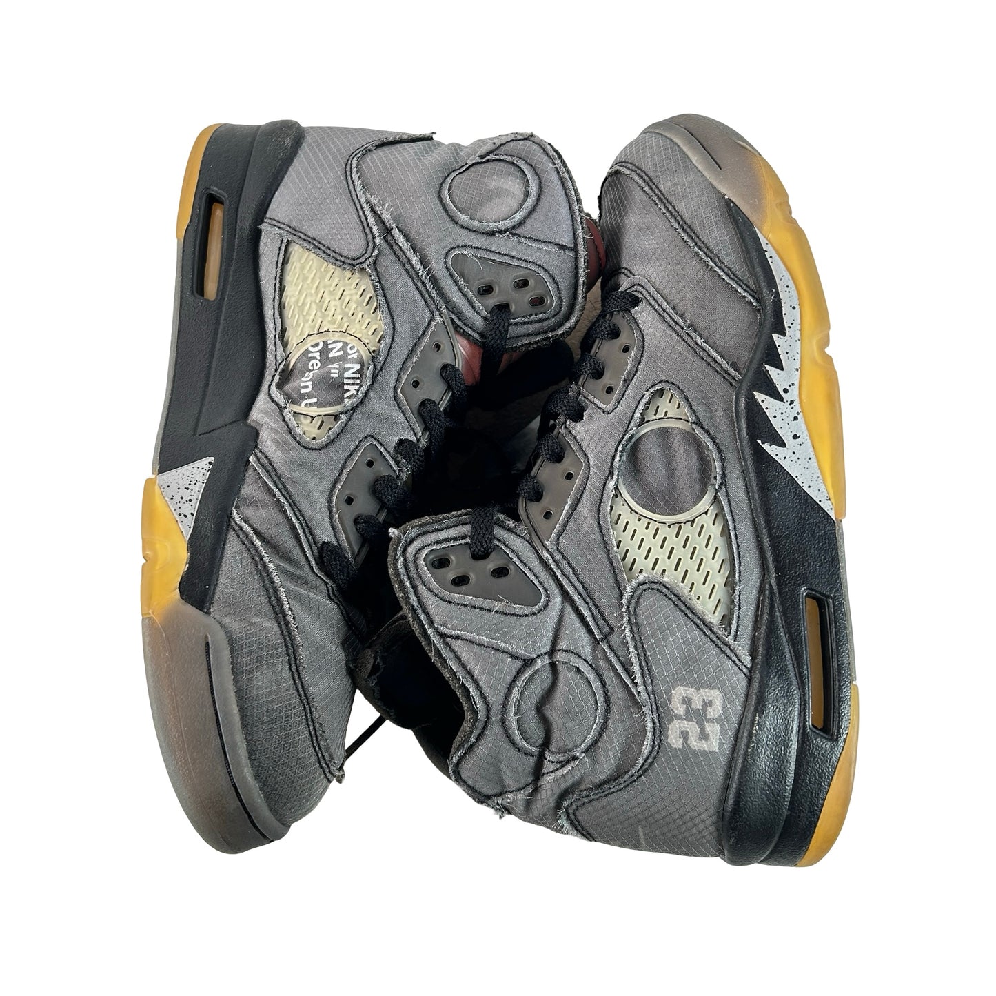 CT8480 001 Jordan 5 Off-White Black [USED] - 10 M (Used4)