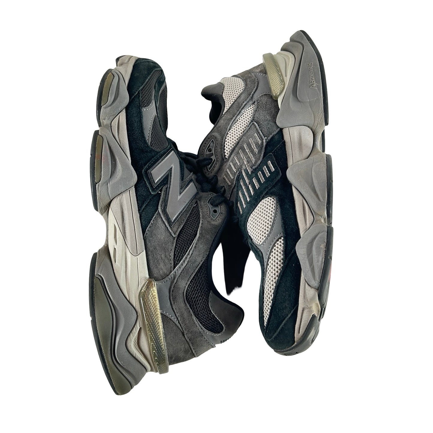 U9060BLK New Balance 9060 Black Castlerock Grey [USED] - 11.5 M (Used) (No Box)