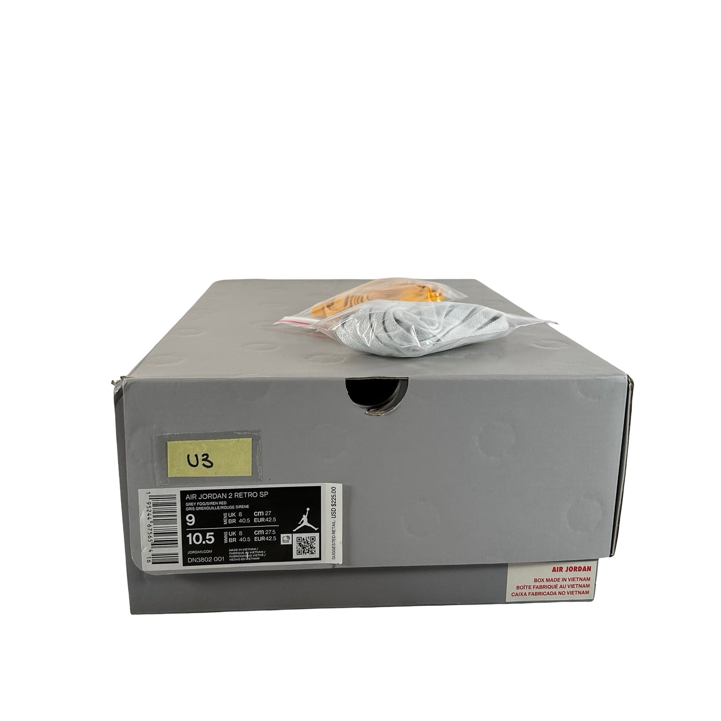 DN3802 001 Jordan 2 Retro SP Union Grey Fog [USED] - 9 M (Used3)
