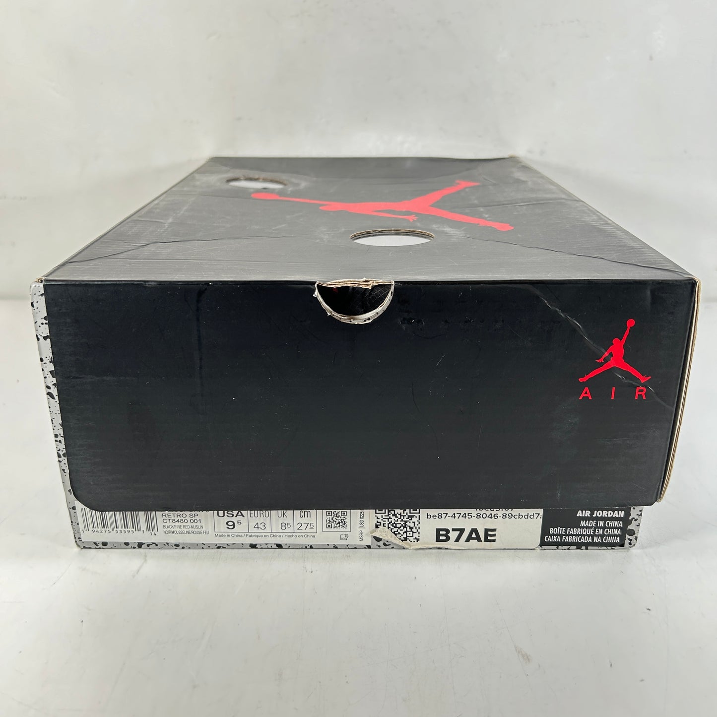 CT8480 001 Jordan 5 Off-White Black [USED] - 9.5 M (Used2)