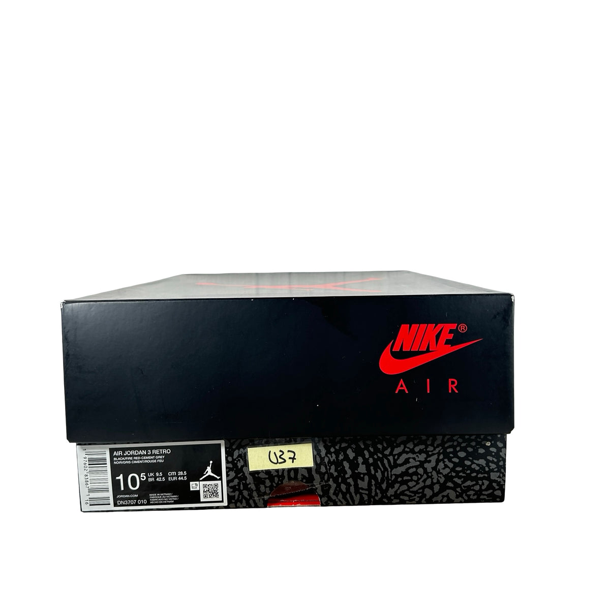 DN3707 010 Jordan 3 Retro OG Black Cement (2024) [USED] - 10.5 M (Used37)