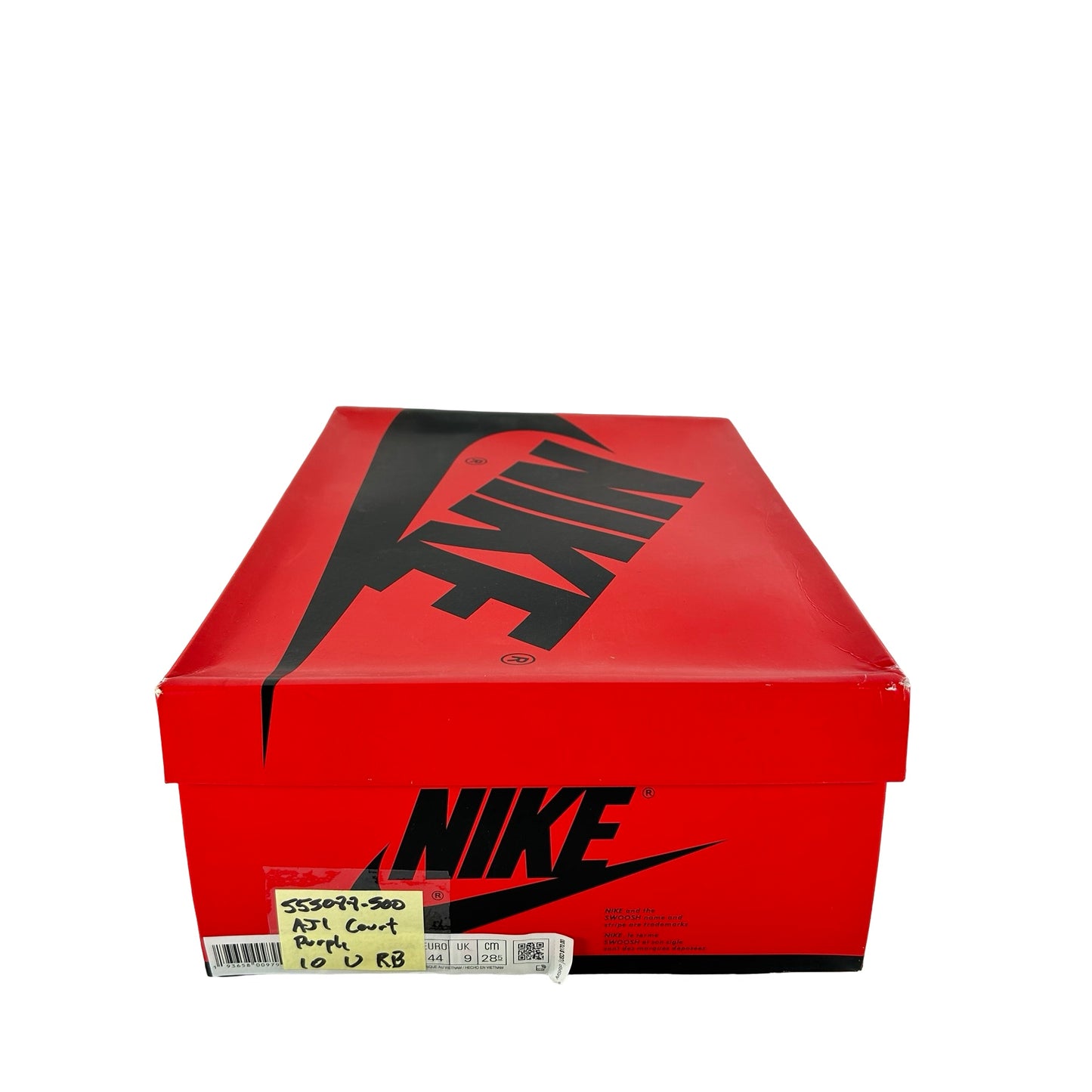 555088 500 Jordan 1 Court Purple [USED] - 10 M (Used) (Replace Box)