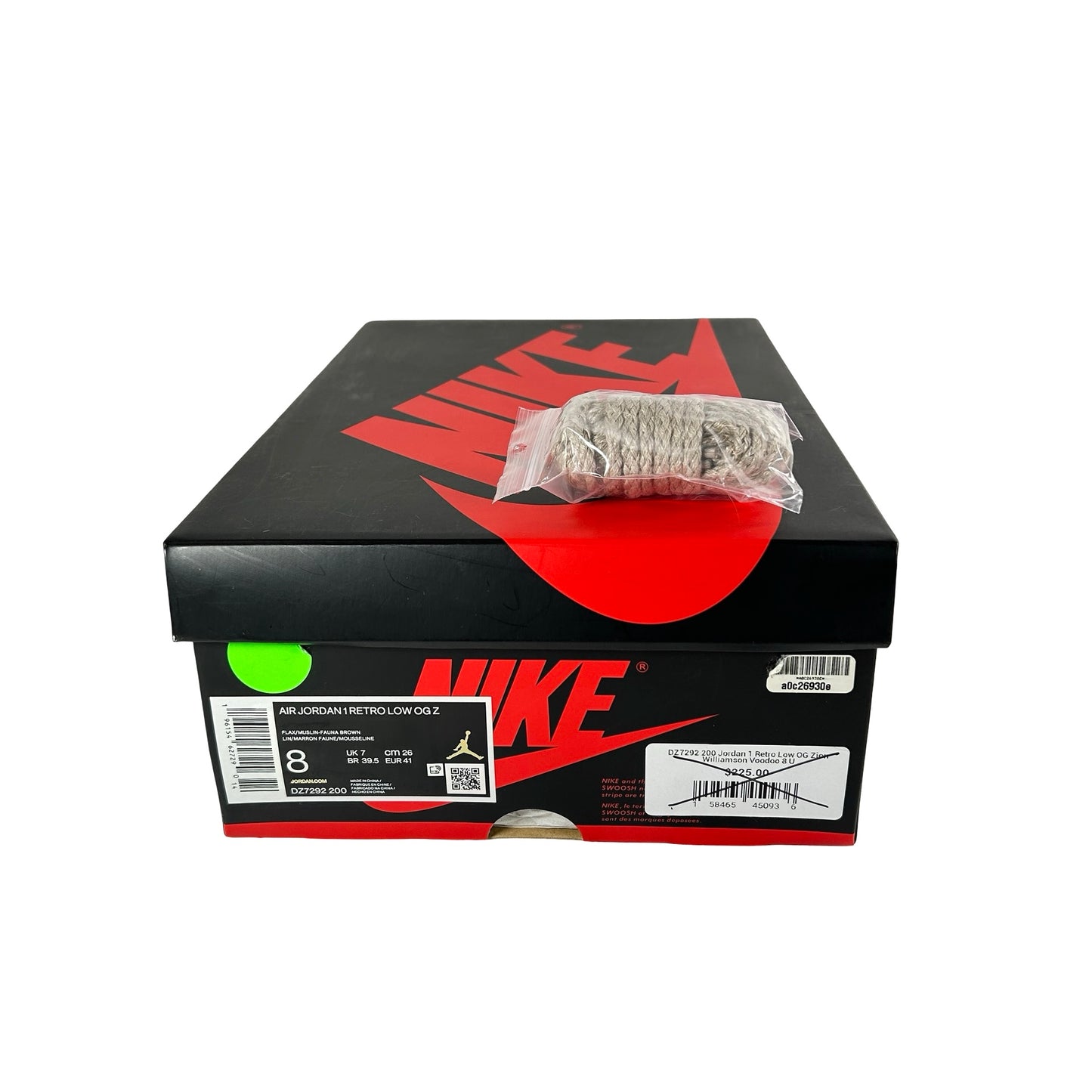 DZ7292 200 Jordan 1 Retro Low OG Zion Williamson Voodoo [USED] - 8 M (Used)