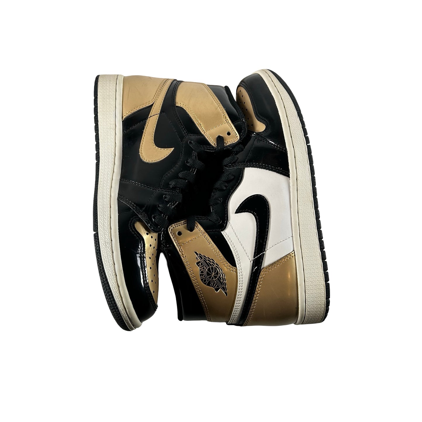 861428 007 Jordan 1 Retro High NRG Patent Gold Toe [USED] - 7 M (Used) (No Box)