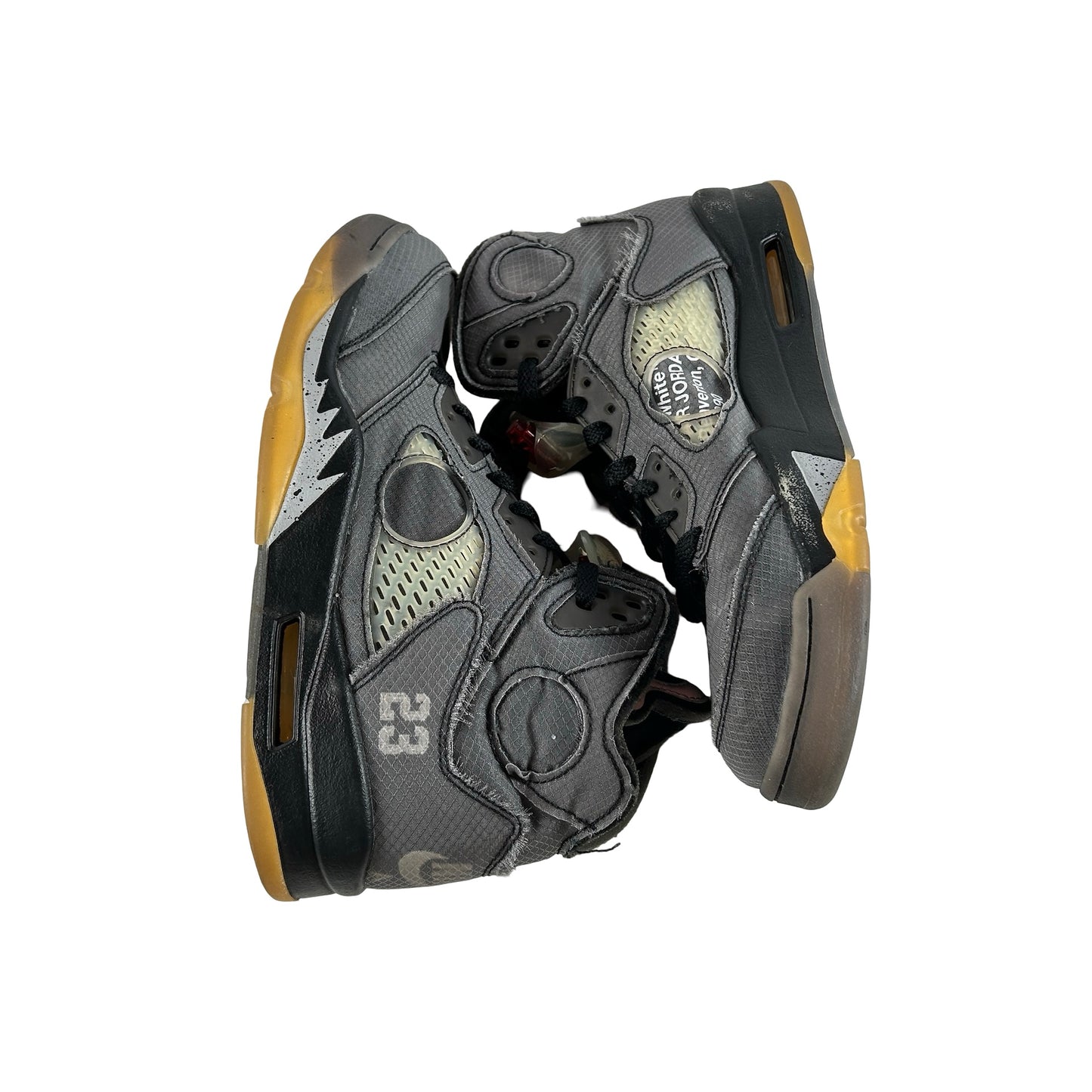 CT8480 001 Jordan 5 Off-White Black [USED] - 9 M (Used9)