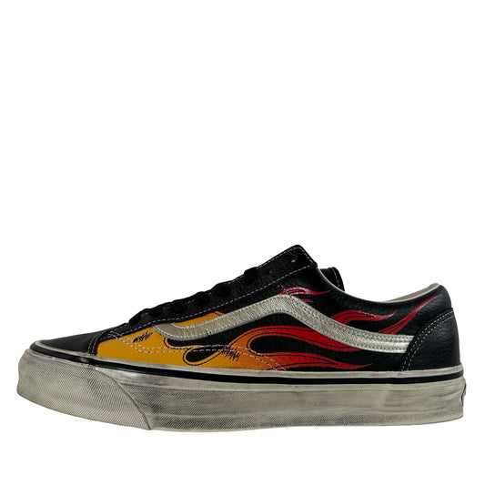 VN000D9RCJK Vans LX Old Skool Archive Flame Black [USED] - 11.5 M (Used)
