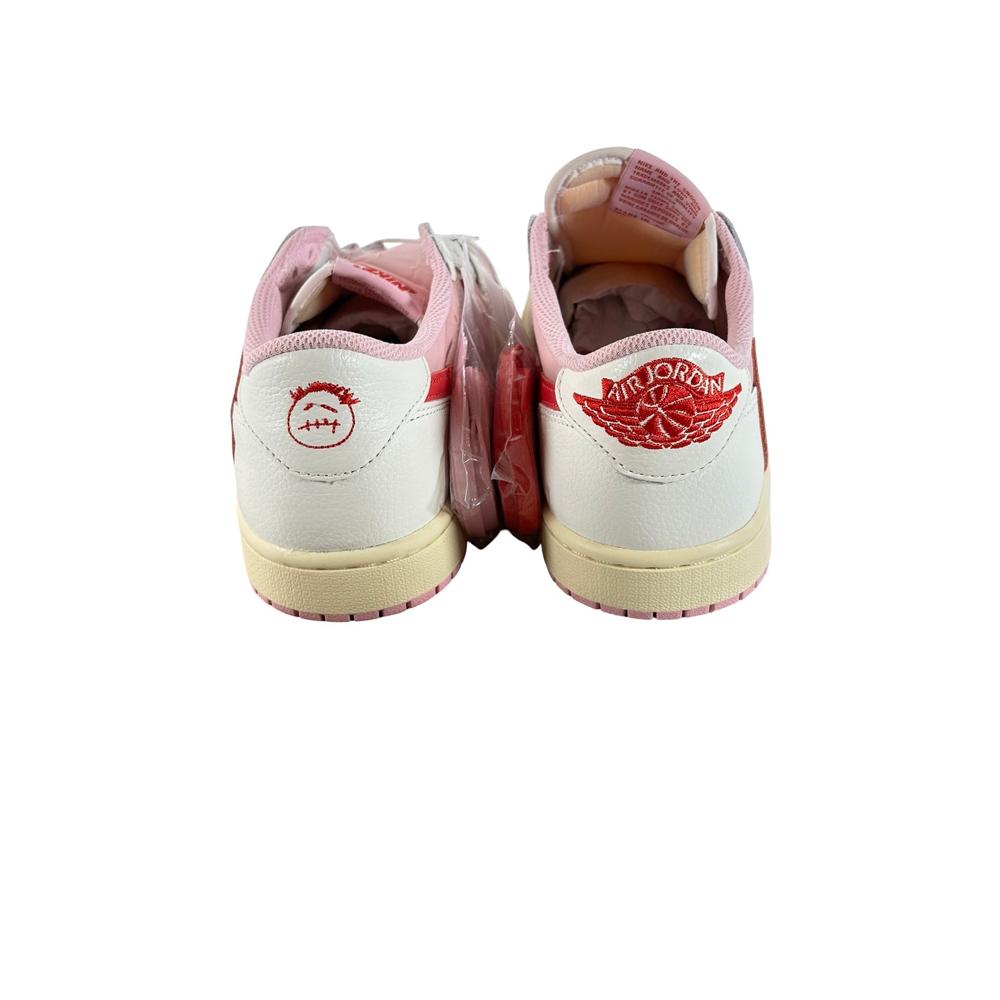 IQ7604 101 Jordan 1 Retro Low OG SP Travis Scott Sail Tropical Pink [USED] - 8.5 M (Used)