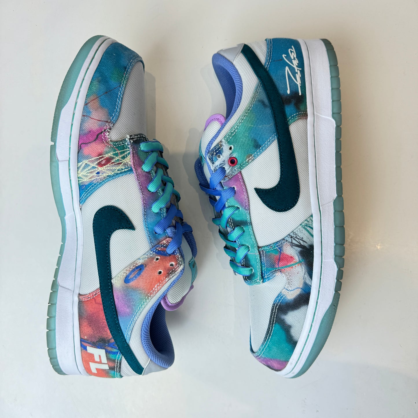 HF6061 400 Nike SB Dunk Low Futura Laboratories Bleached Aqua [USED] - 13 M (Used)