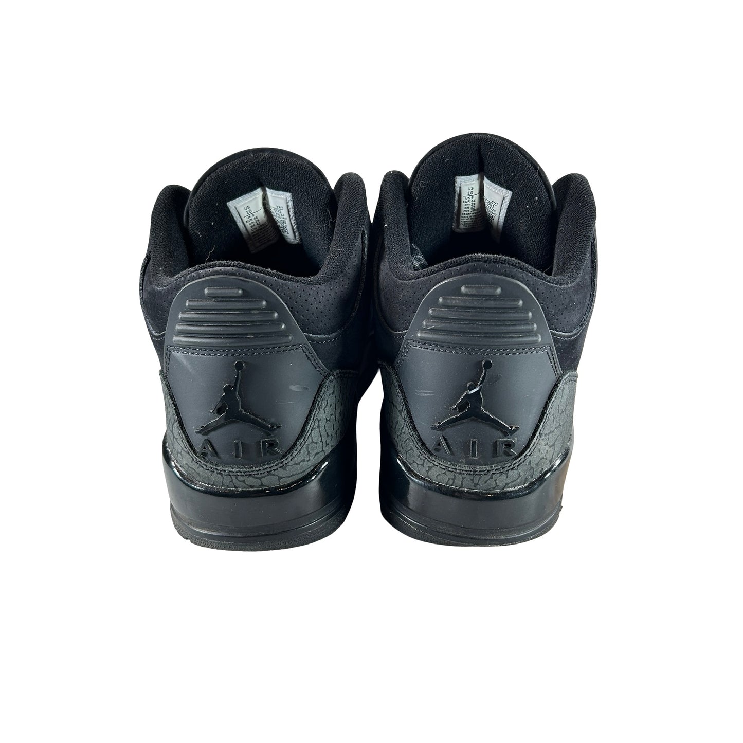 CT8532 001 Jordan 3 Retro Black Cat (2025) [USED] - 10 M (Used15)