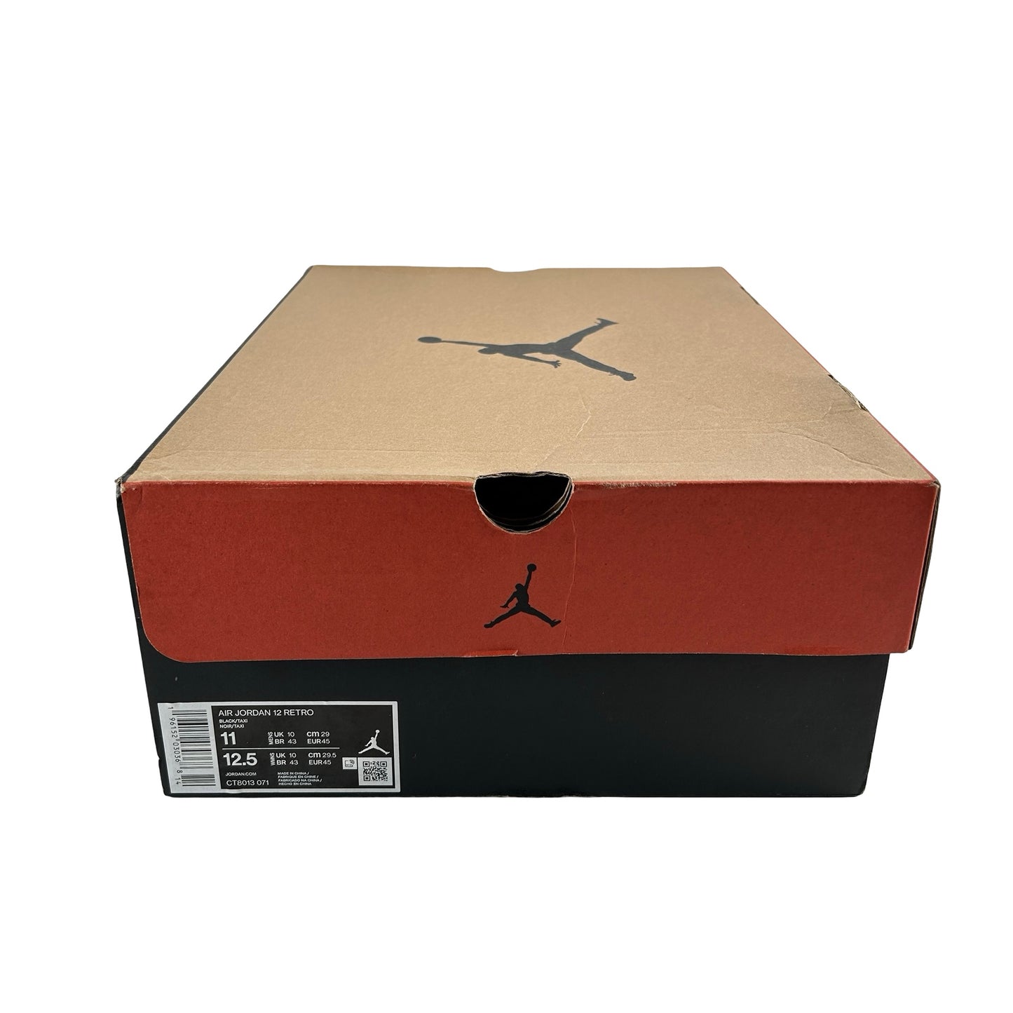 CT8013 071 Jordan 12 Retro Black Taxi [USED] - 11 M (Used)
