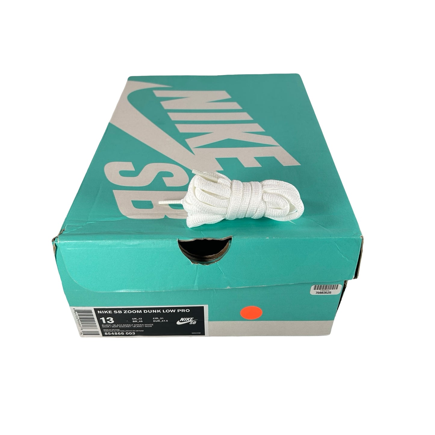 854866 003 Nike SB Dunk Low Barely Green [USED] - 13 M (Used)