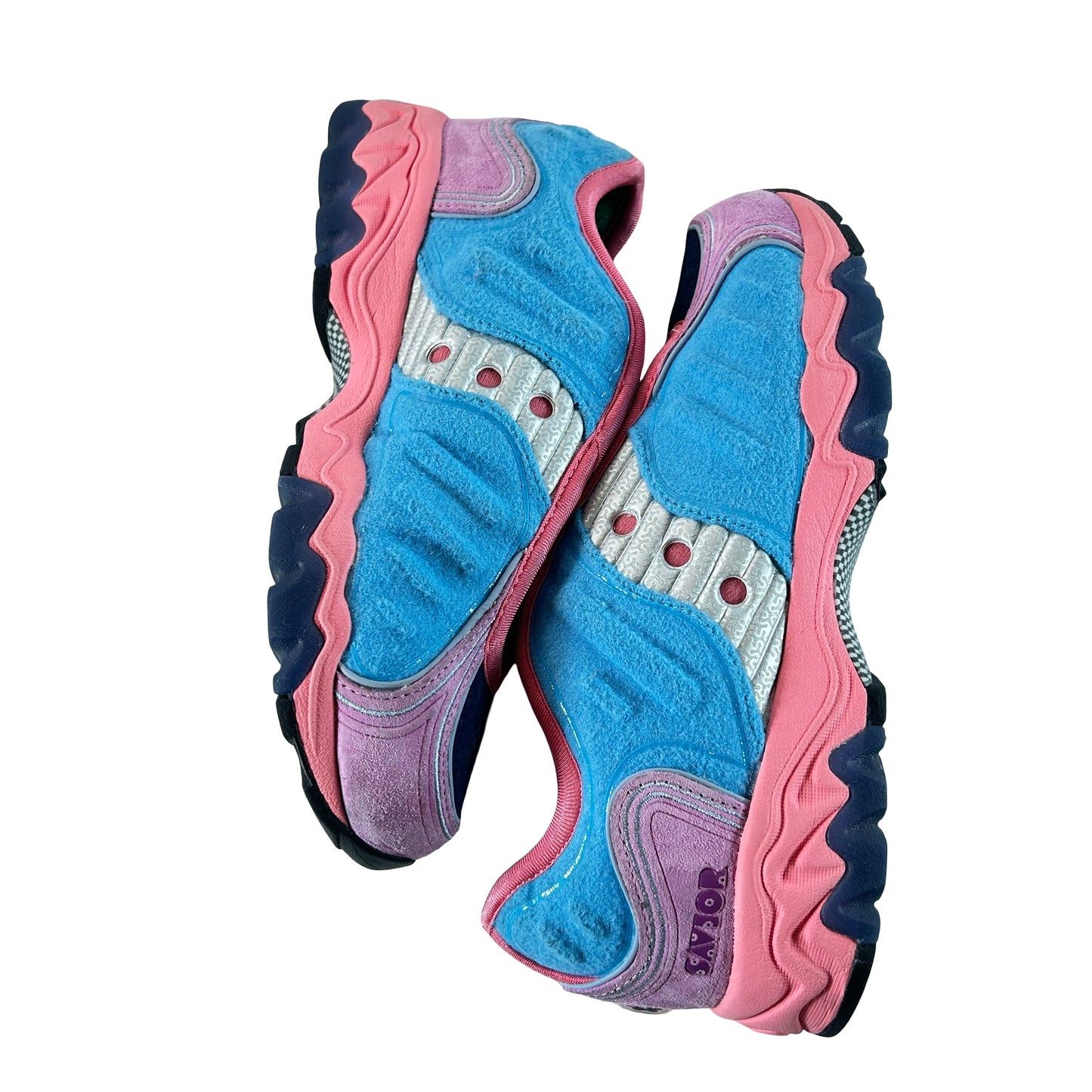 S70922-2 Saucony Matrix Jae Tips No Shoes In The House Blue Pink [USED] - 6 M (Used)