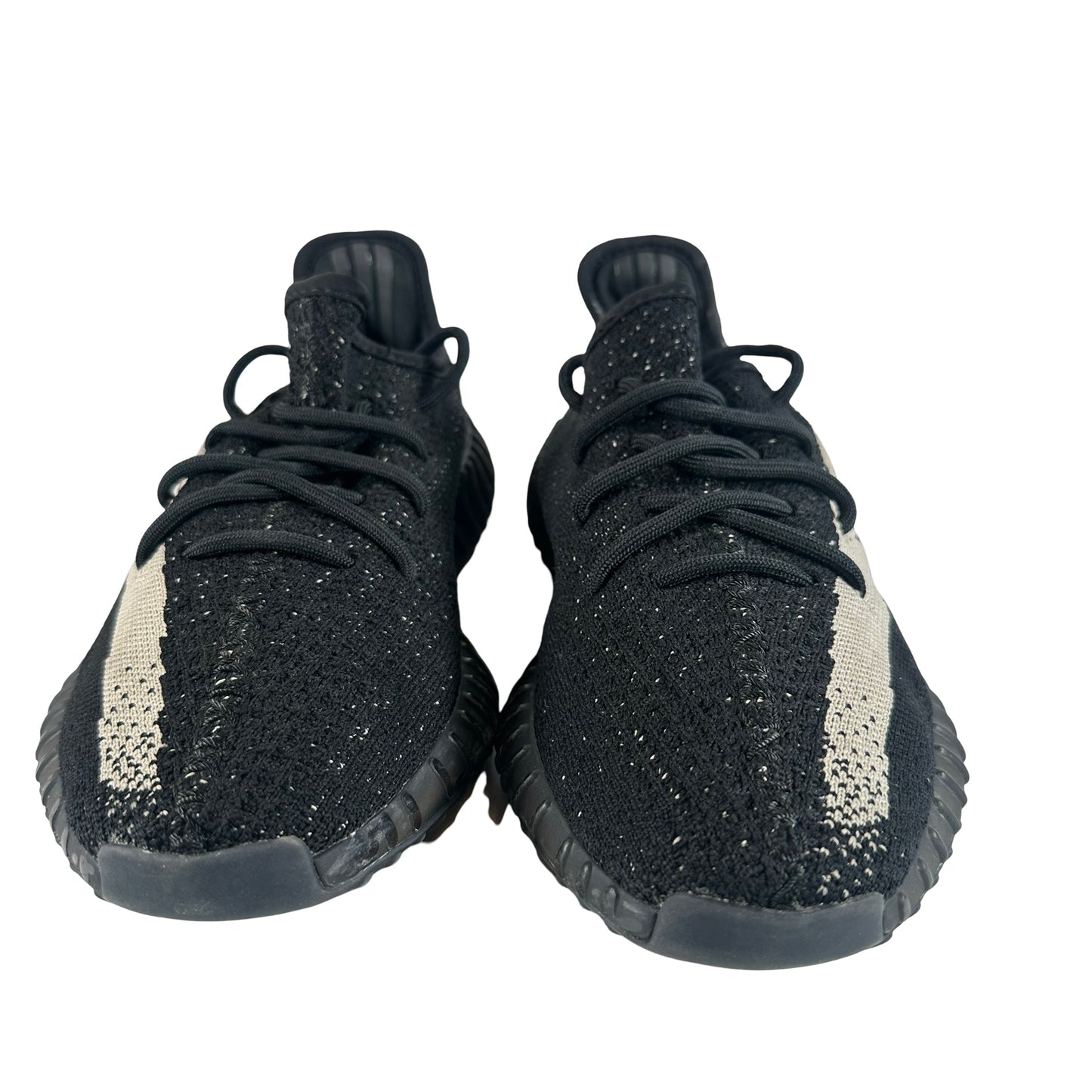 BY1604 Adidas Yeezy Boost 350 V2 Core Black White [USED] - 8 M (Used)
