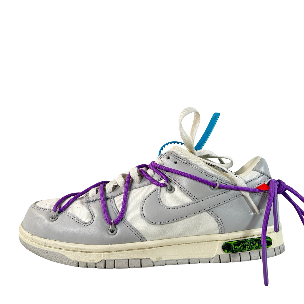 DM1602 125 Nike Dunk Low Off-White Lot 47 [USED] - 8 M (Used) (No Box)