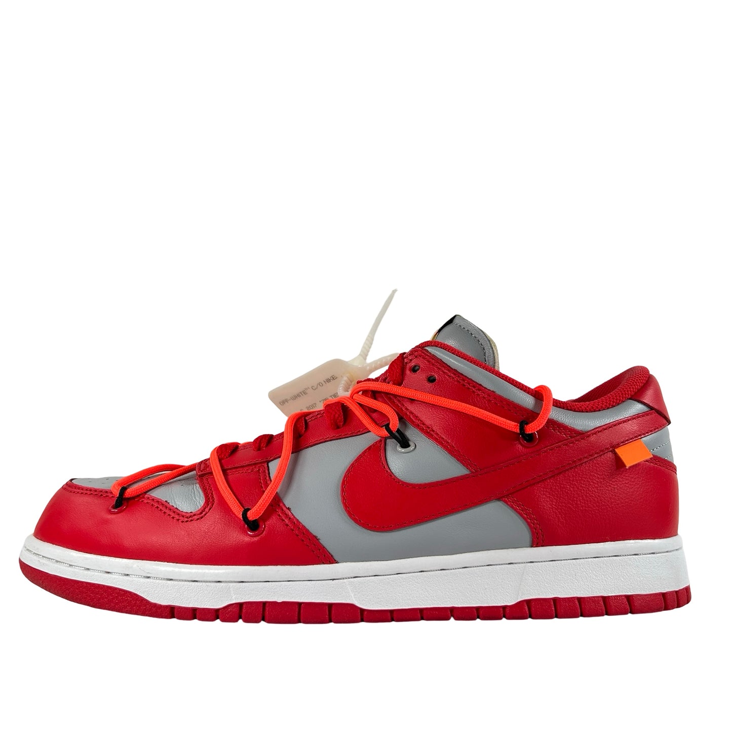 CT0856 600 Nike Dunk Low Off-White University Red [USED] - 10.5 M (VNDS)