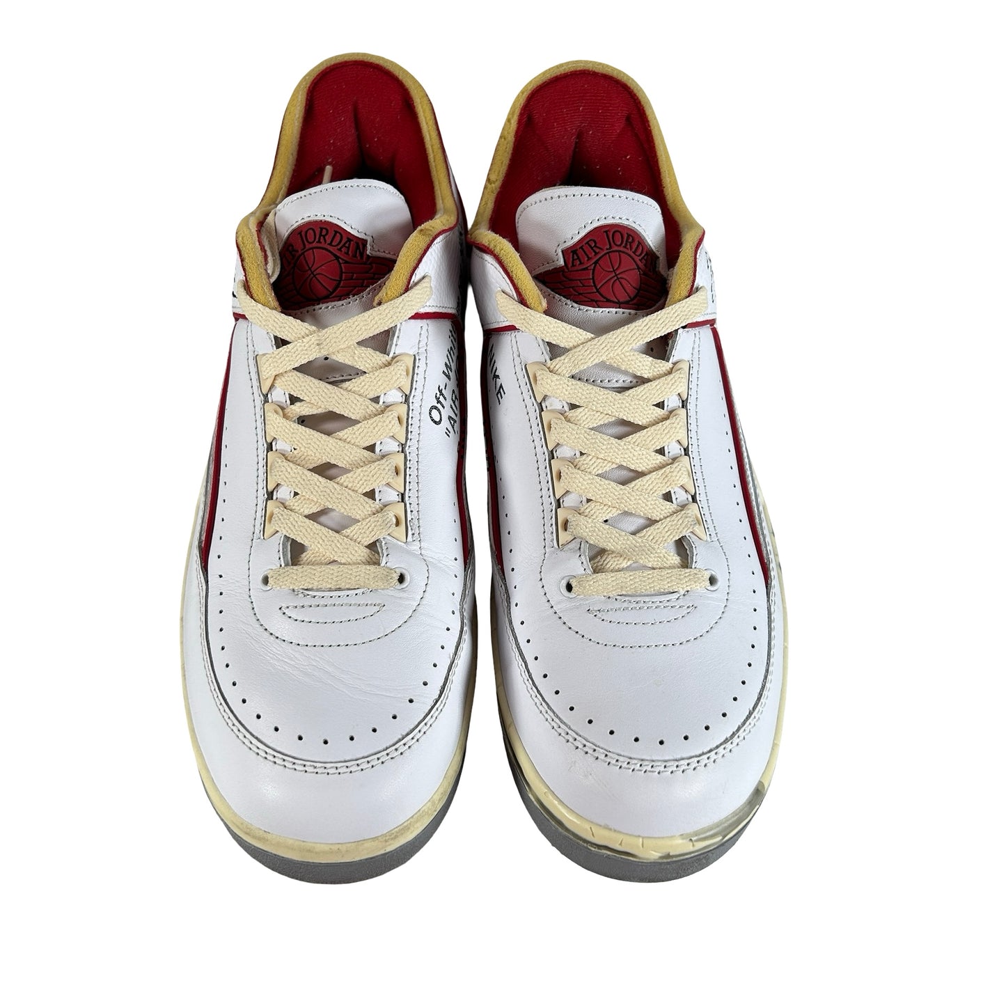 DJ4375 106 Jordan 2 Retro Low SP Off-White White Red [USED] - 13 M (Used)