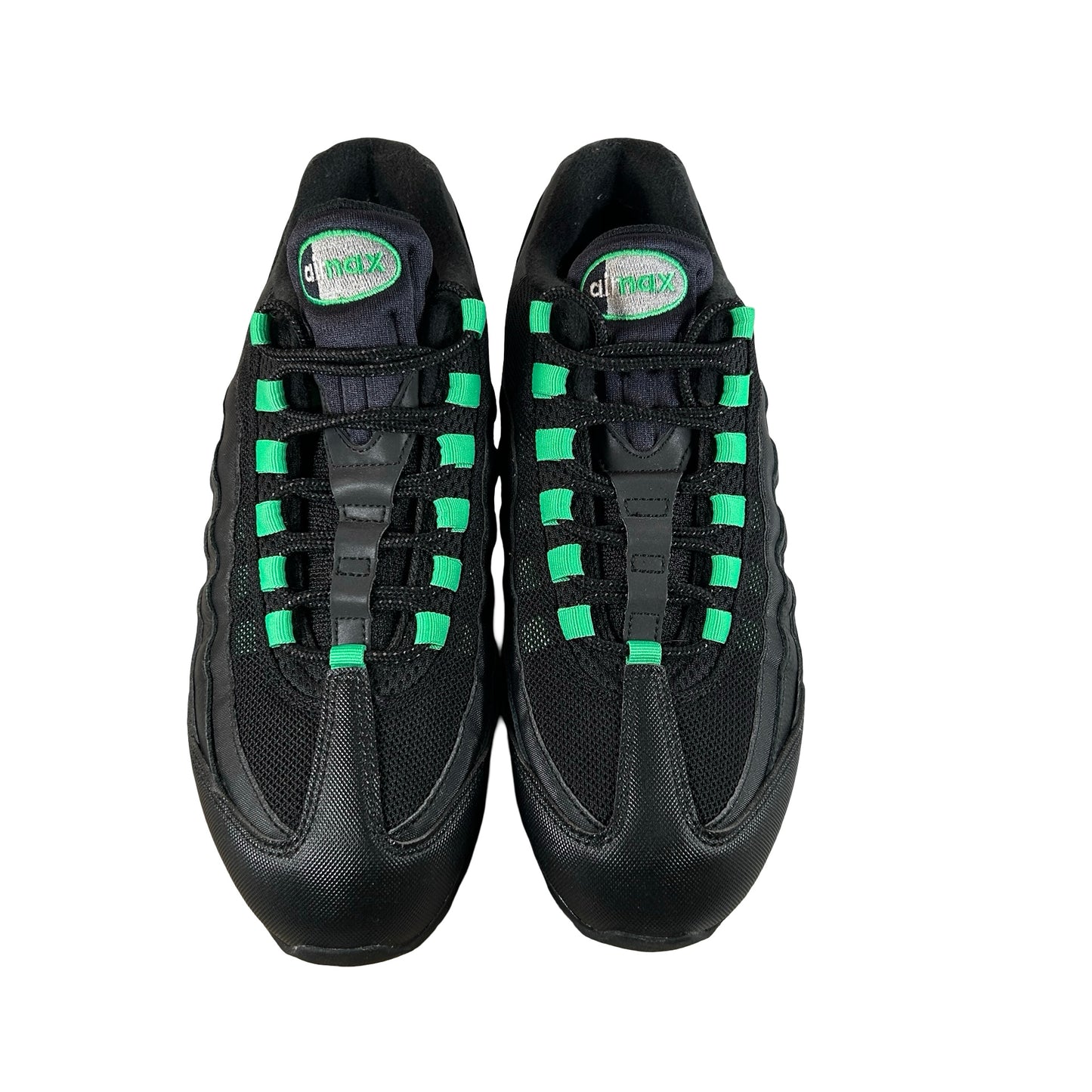 IB1667 002 Nike Air Max 95 OG Big Bubble Black Green Shock [USED] - 10 M (Used) (No Box)