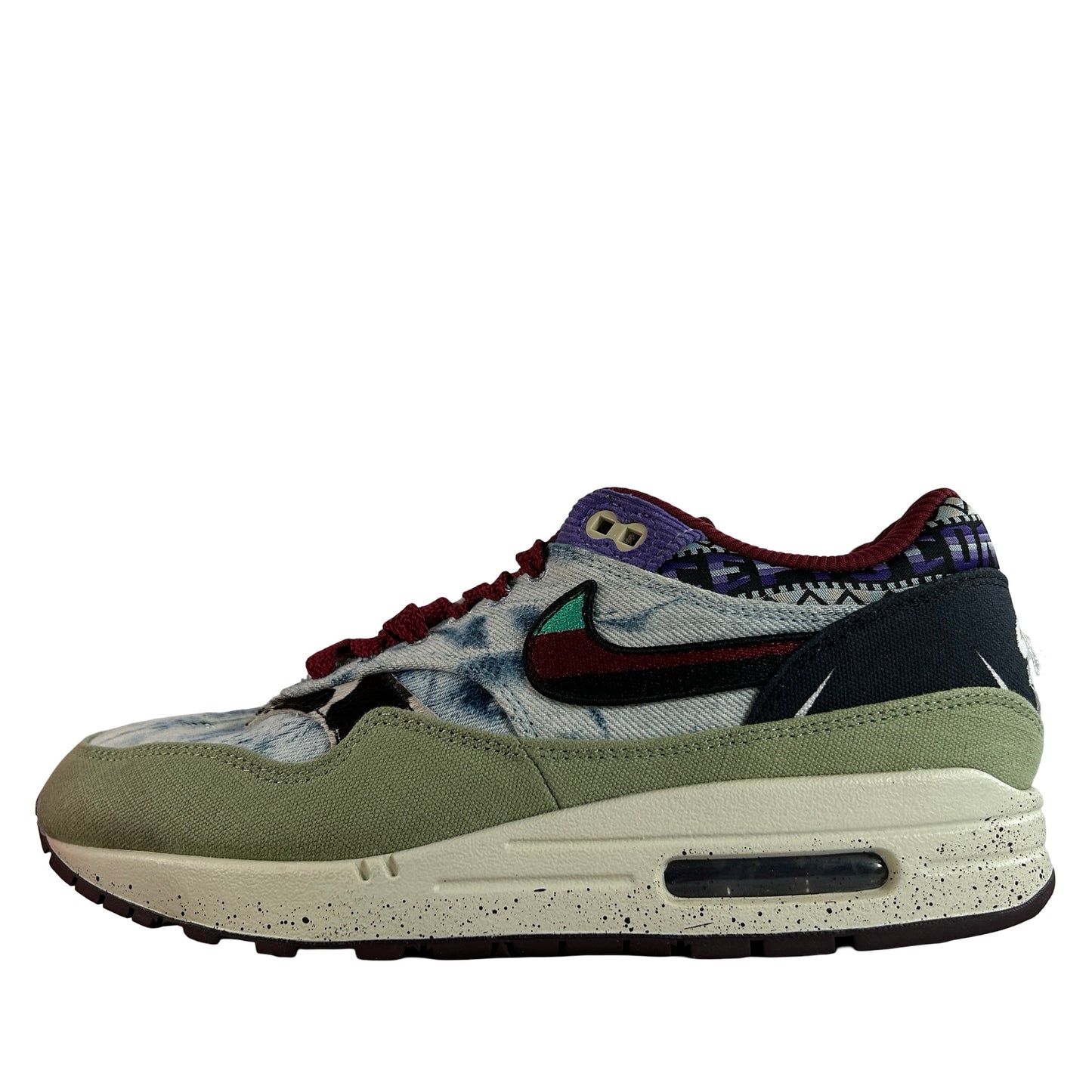 DN1803 300 Nike Air Max 1 Concepts Denim Olive Canvas [USED] - 8 M (Used) (Replace Box)