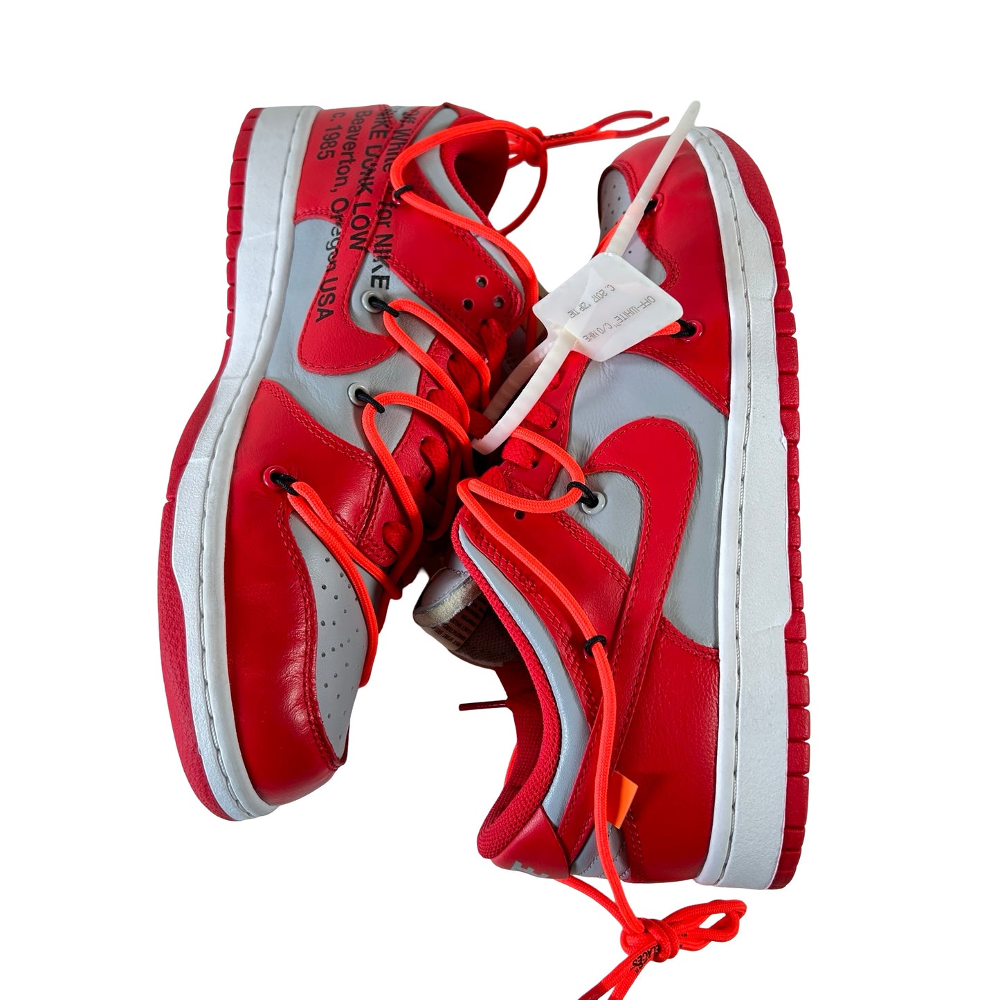 CT0856 600 Dunk Low Off-White Red [USED] - 7.5 M (Used)