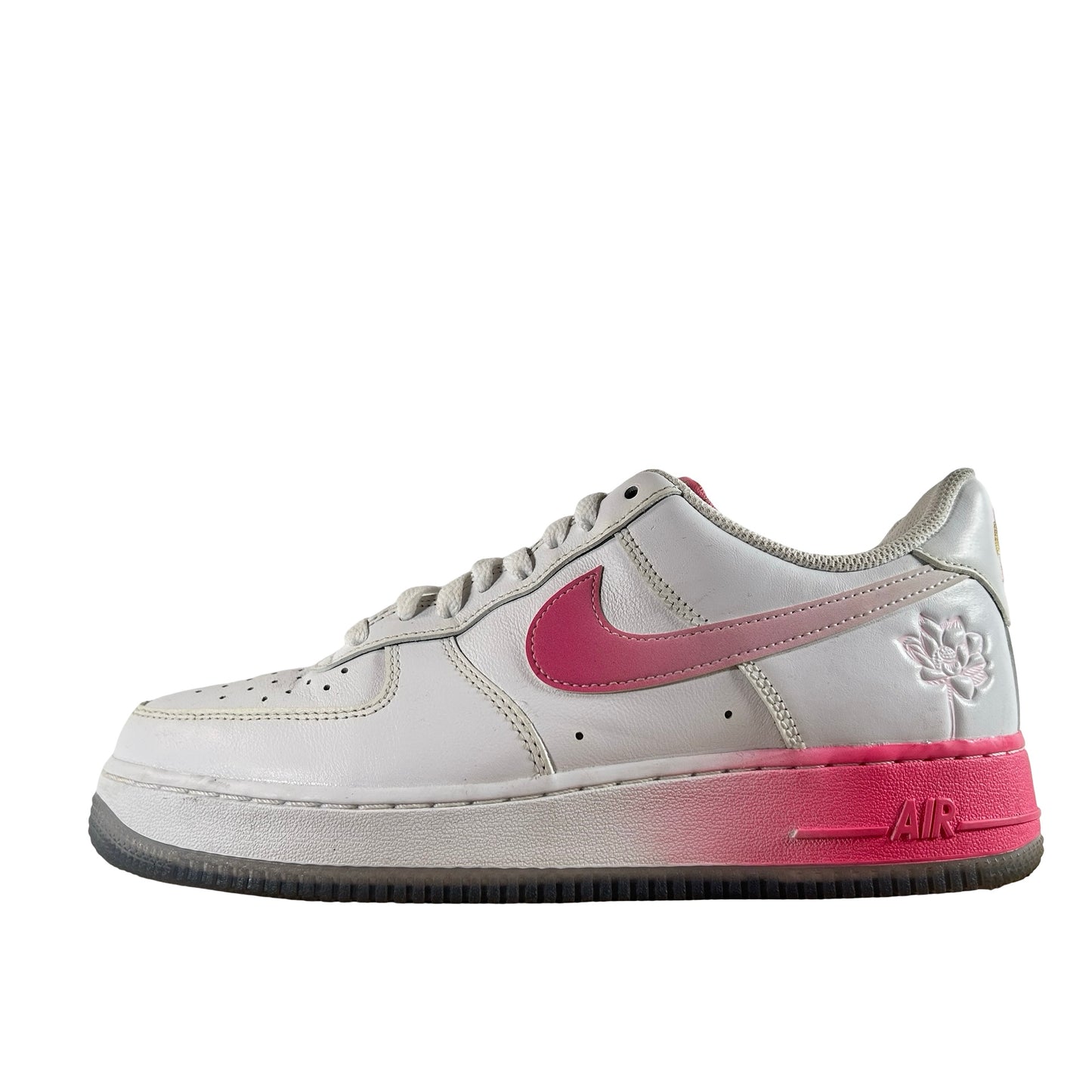 FD0778 100 Nike Air Force 1 Low '07 PRM San Francisco Chinatown Lotus Flower [USED] - 8 M (Used) (No Box)